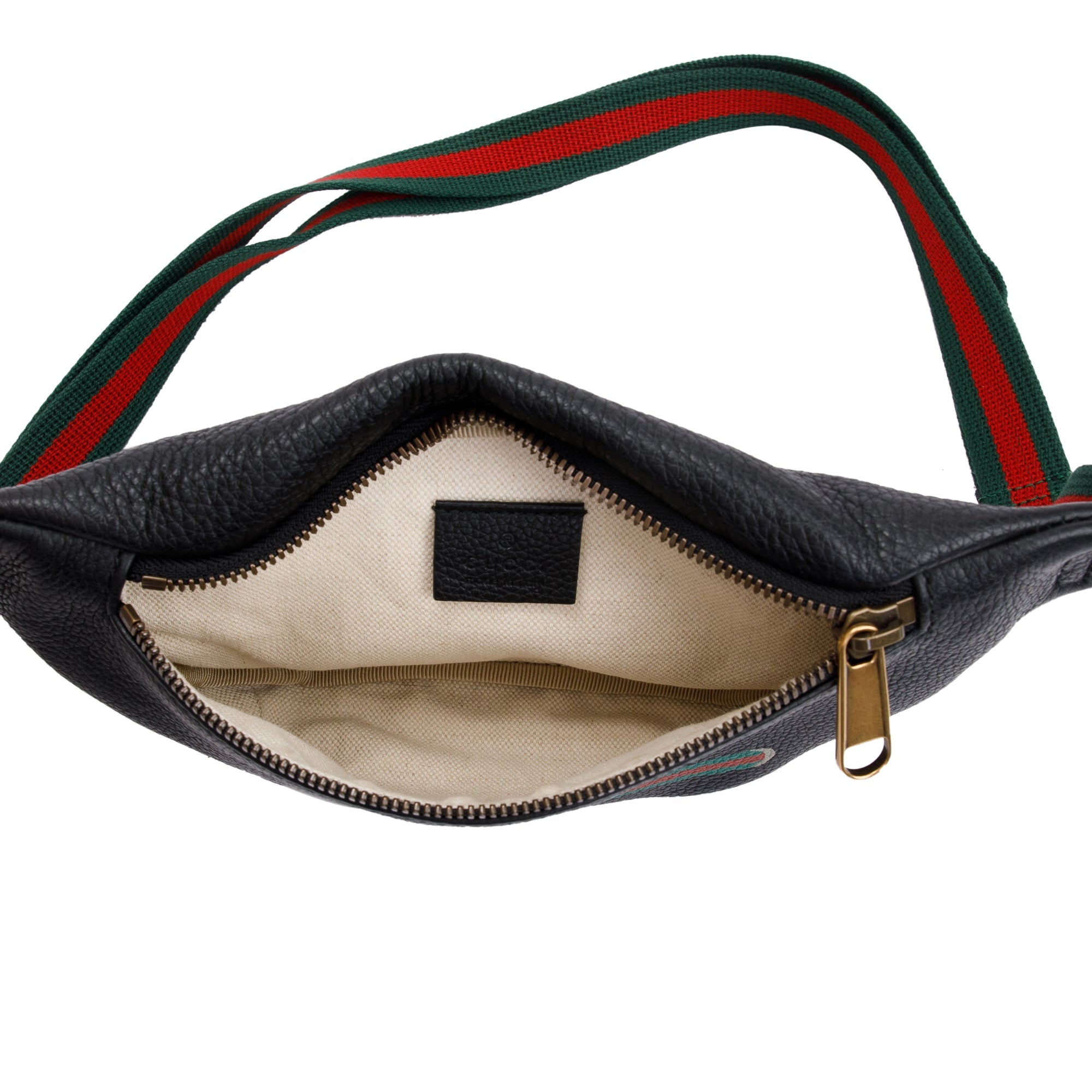 Gucci Small Logo Print Leather Belt Bag