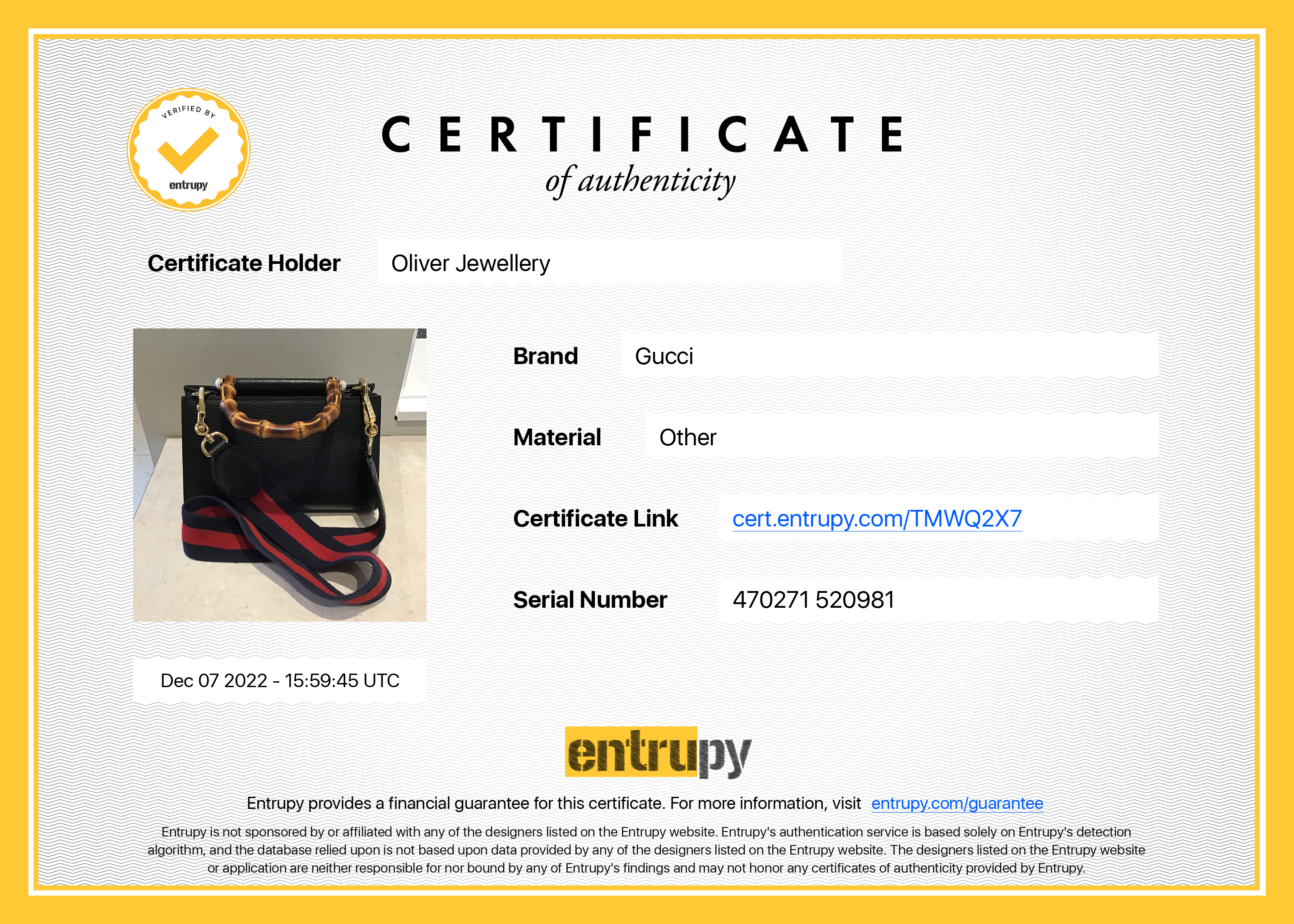 Gucci Small Nymphaea Web Bamboo Top Handle Bag