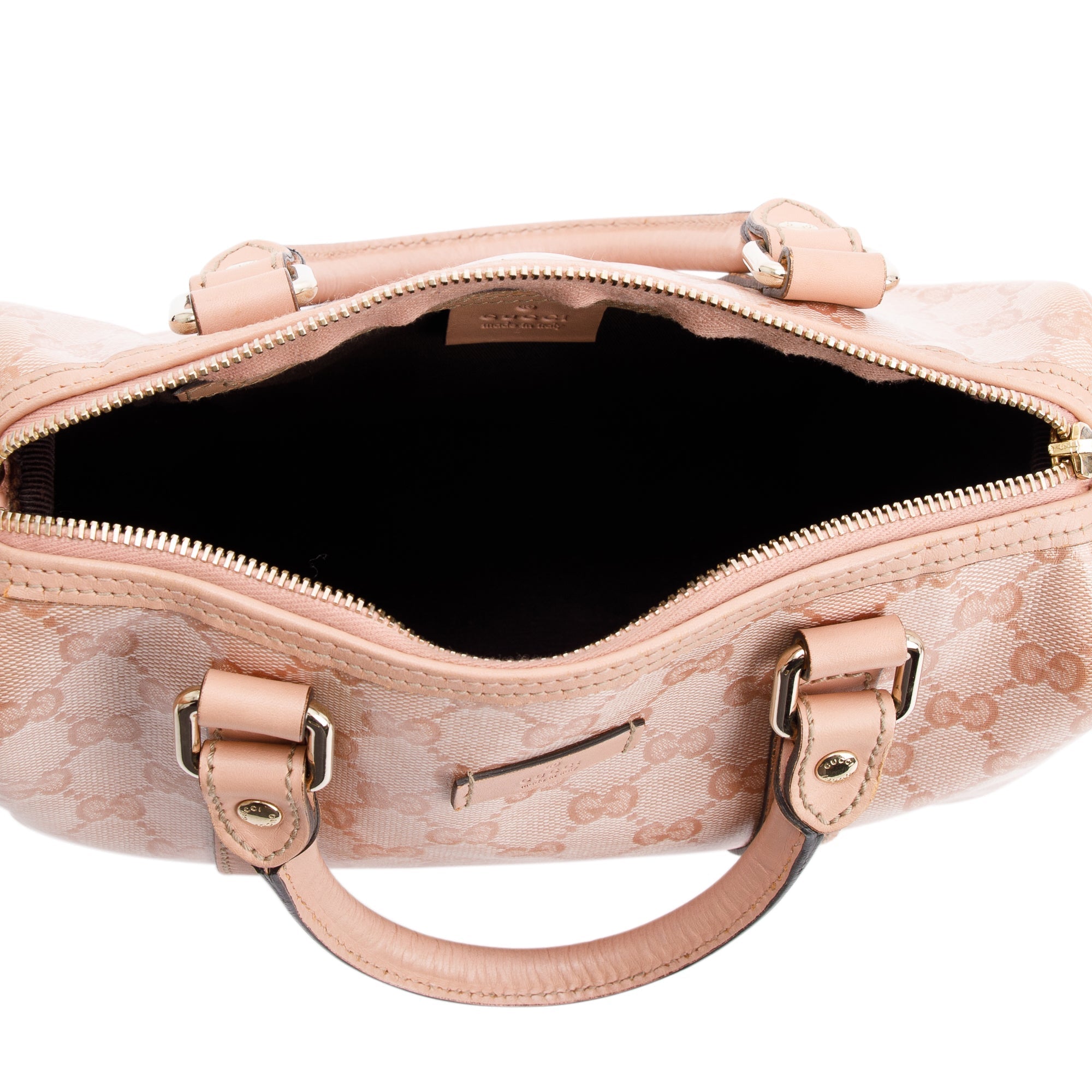 Gucci Small Pink Crystal GG Imprime Joy Boston Bag