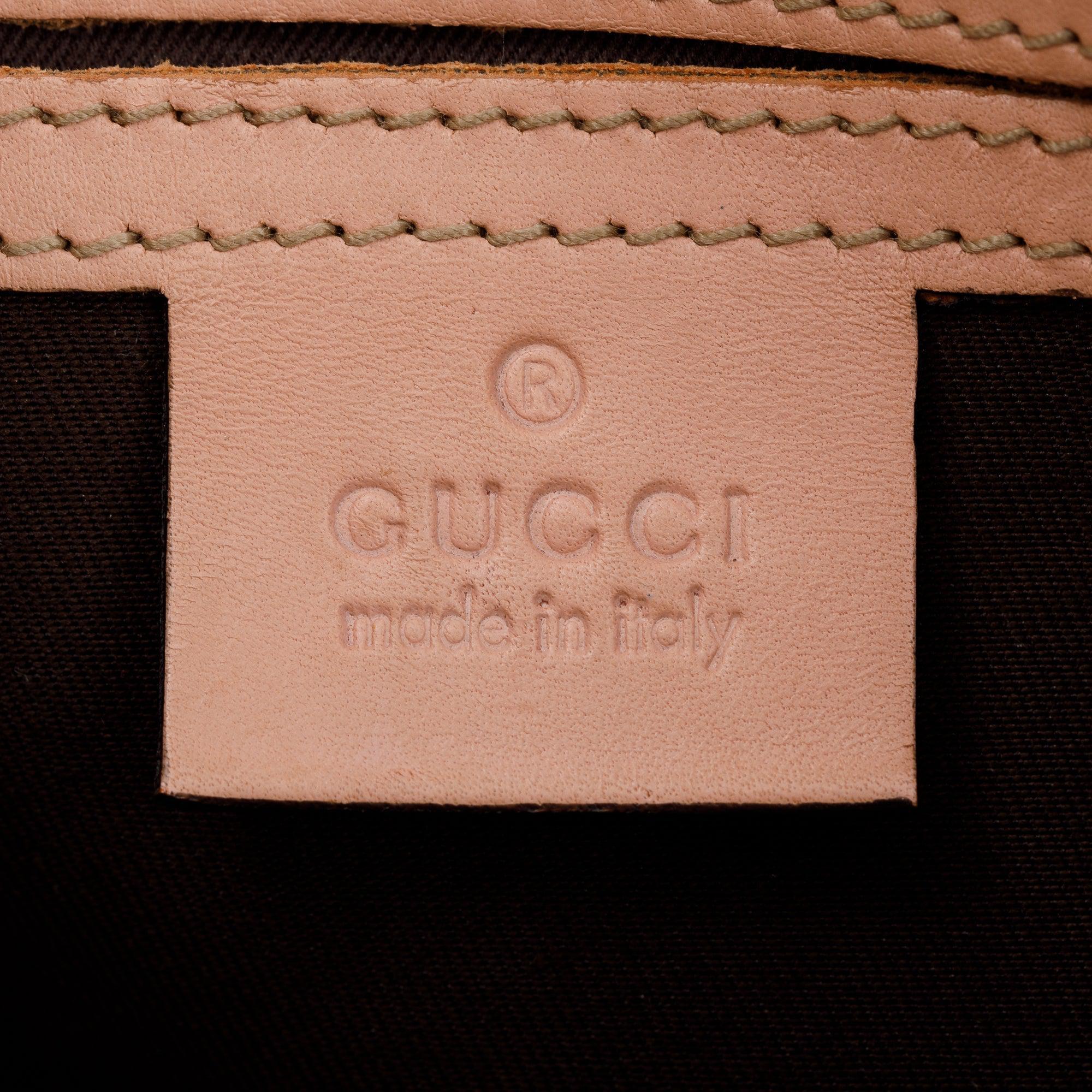 Gucci Small Pink Crystal GG Imprime Joy Boston Bag