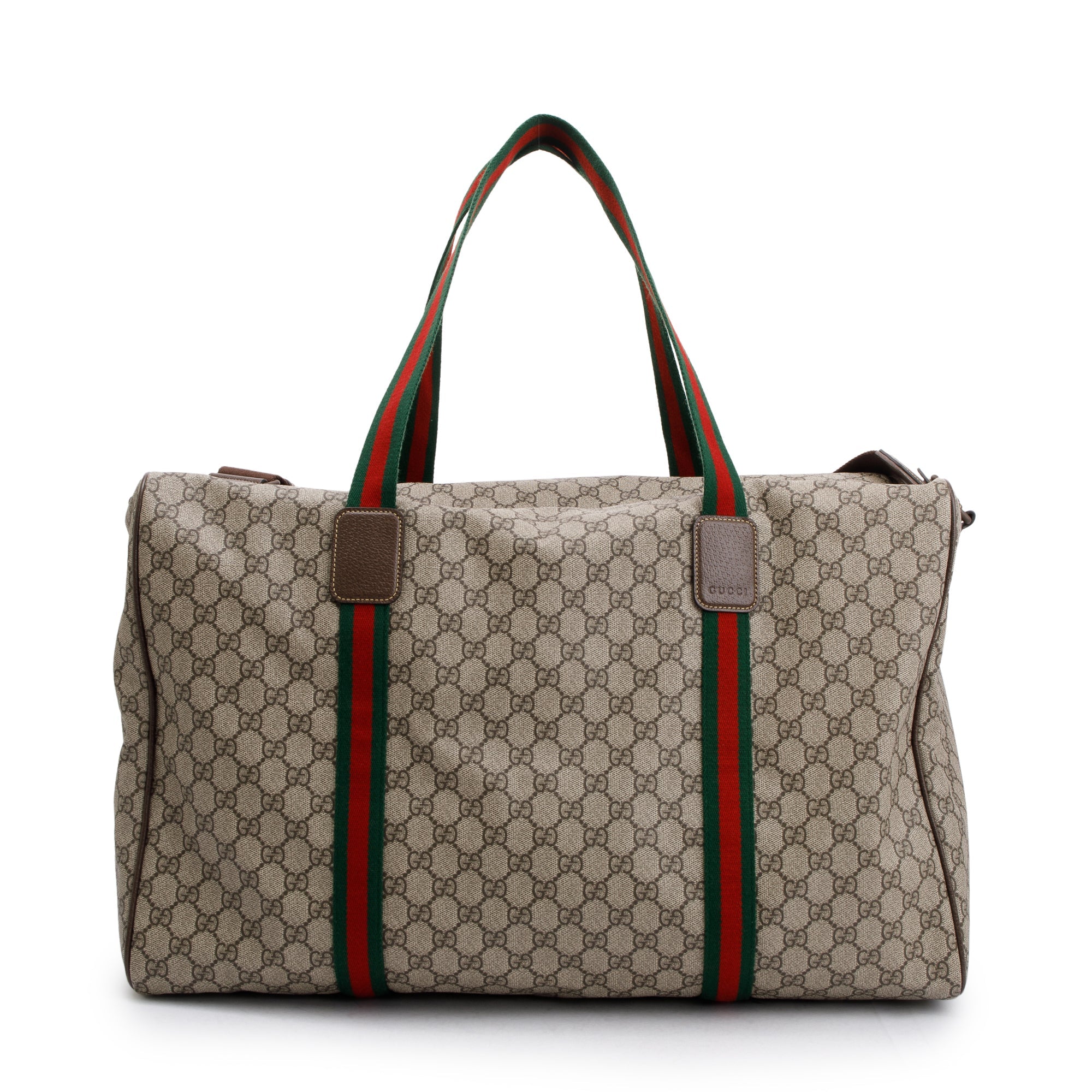 Gucci Soft GG Supreme Maxi Duffle Bag with Web