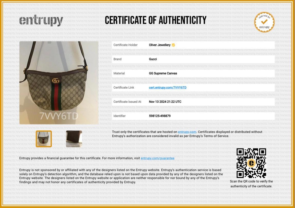 Gucci Soft GG Supreme Web Small Ophidia GG Small Crossbody Bag