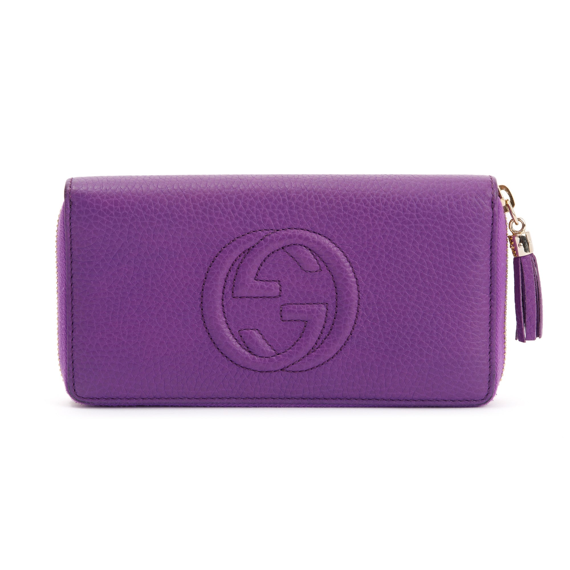 Gucci Soho Leather Zip Around Wallet w/ Box