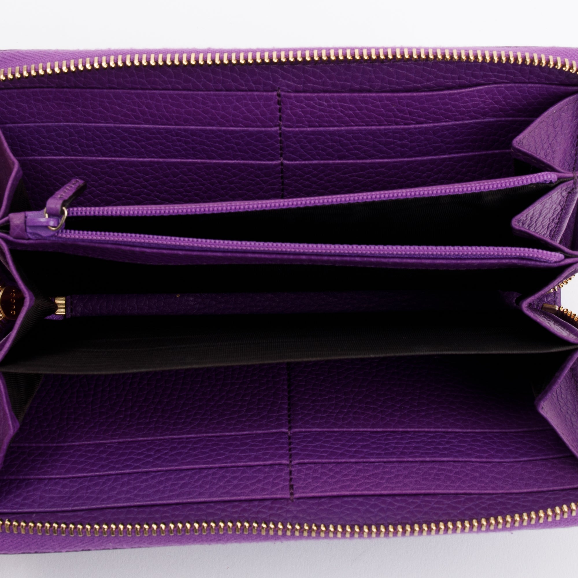 Gucci Soho Leather Zip Around Wallet w/ Box