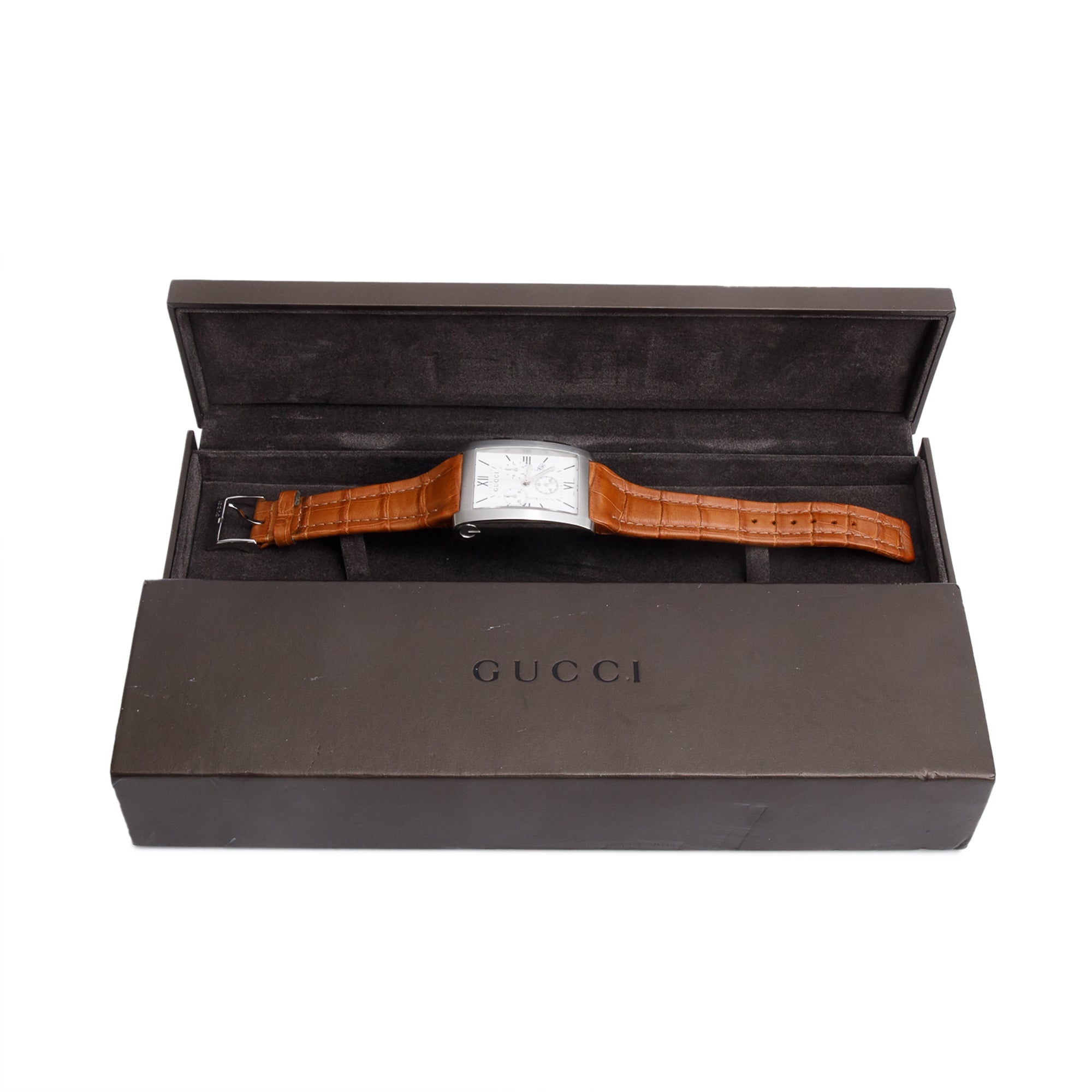 Gucci Stainless Steel 8600 Series Chronograph Quartz Watch w/ Box