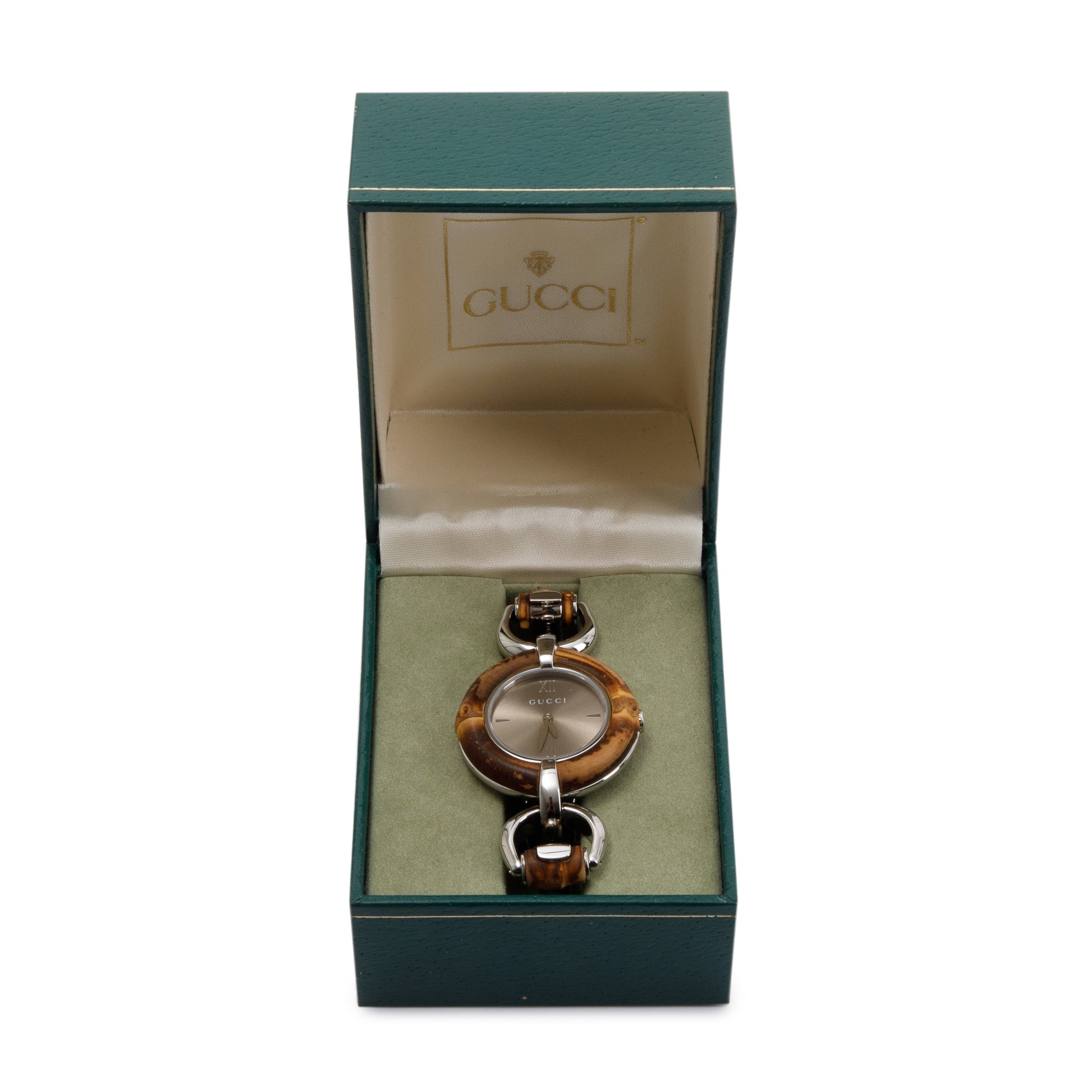 Gucci Stainless Steel Bamboo 36 MM Watch w/ Box