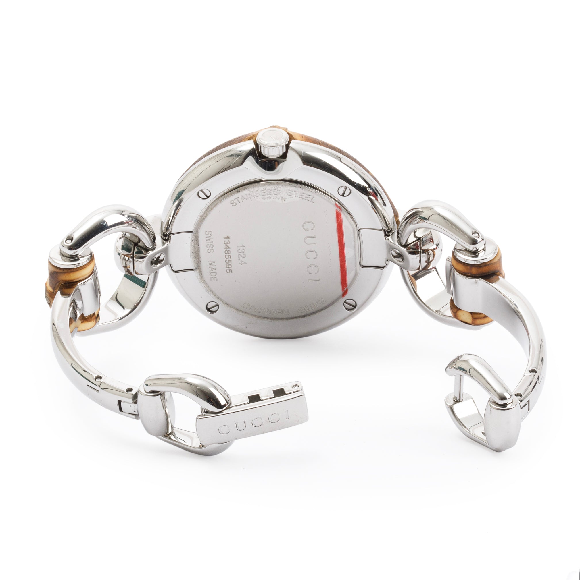 Gucci Stainless Steel Bamboo 36 MM Watch w/ Box