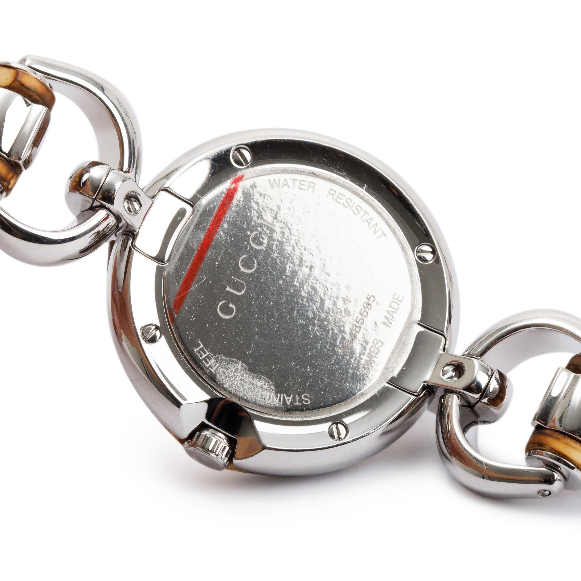 Gucci Stainless Steel Bamboo 36 MM Watch w/ Box