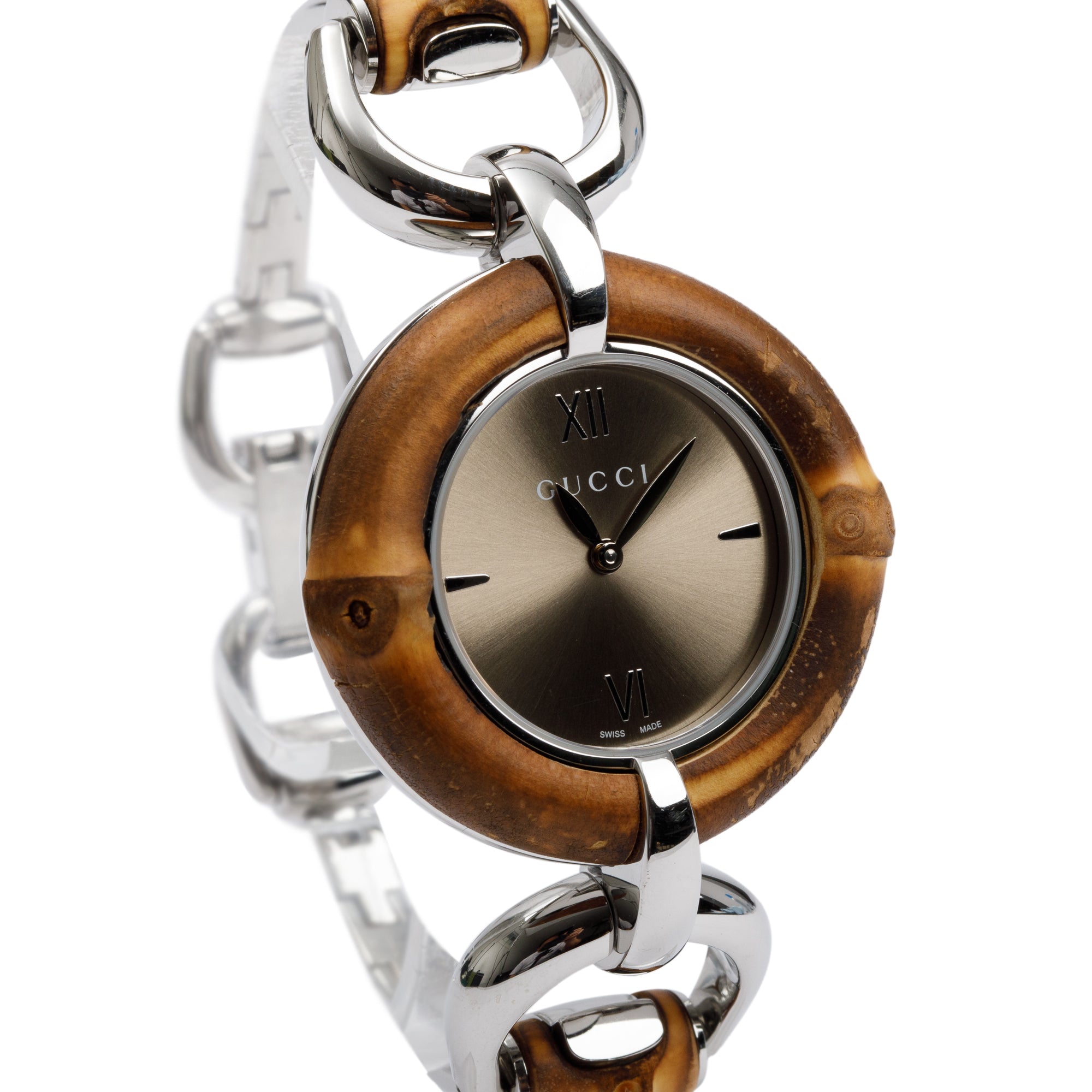 Gucci Stainless Steel Bamboo 36MM Watch