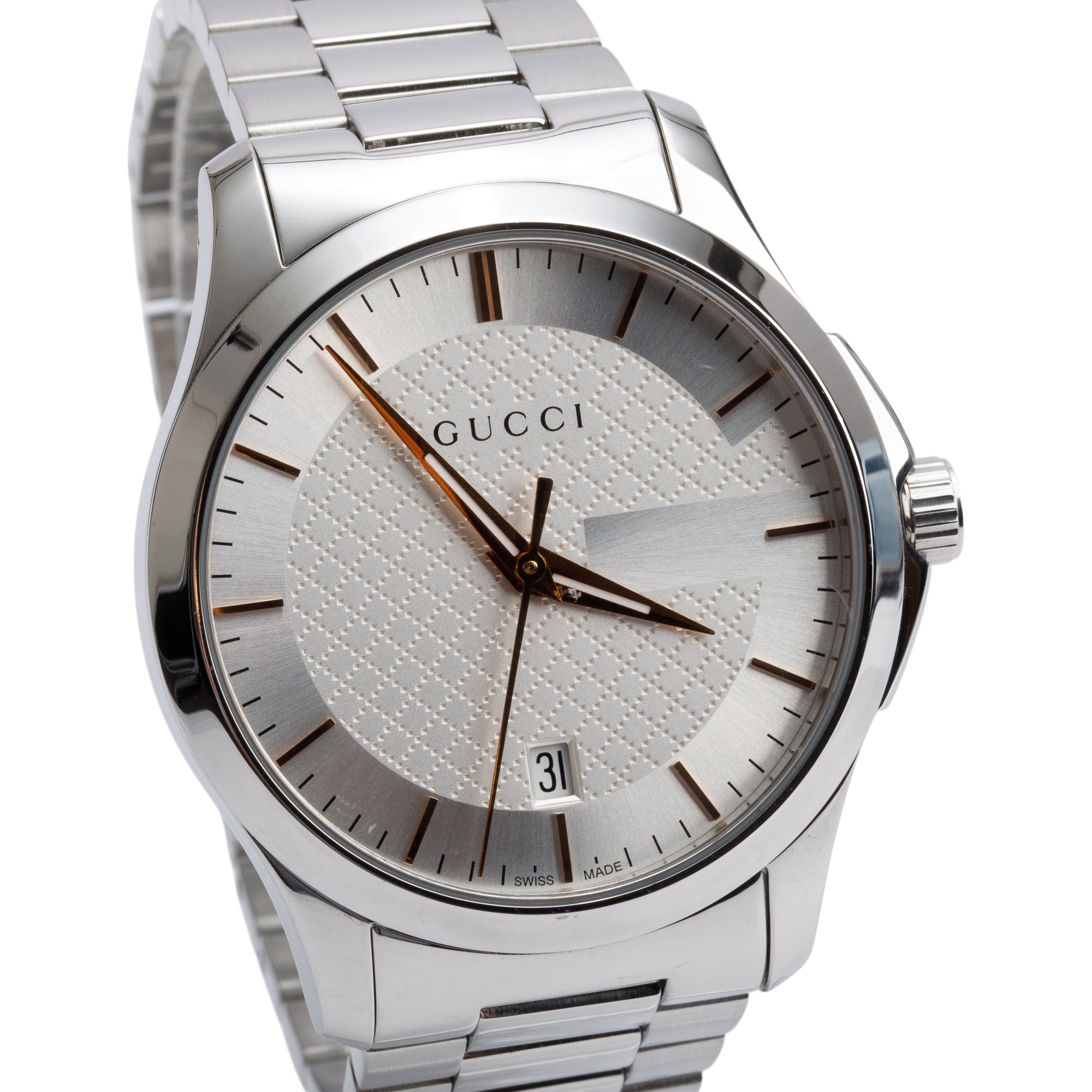 Gucci Stainless Steel G-Timeless 38 MM Quartz Watch