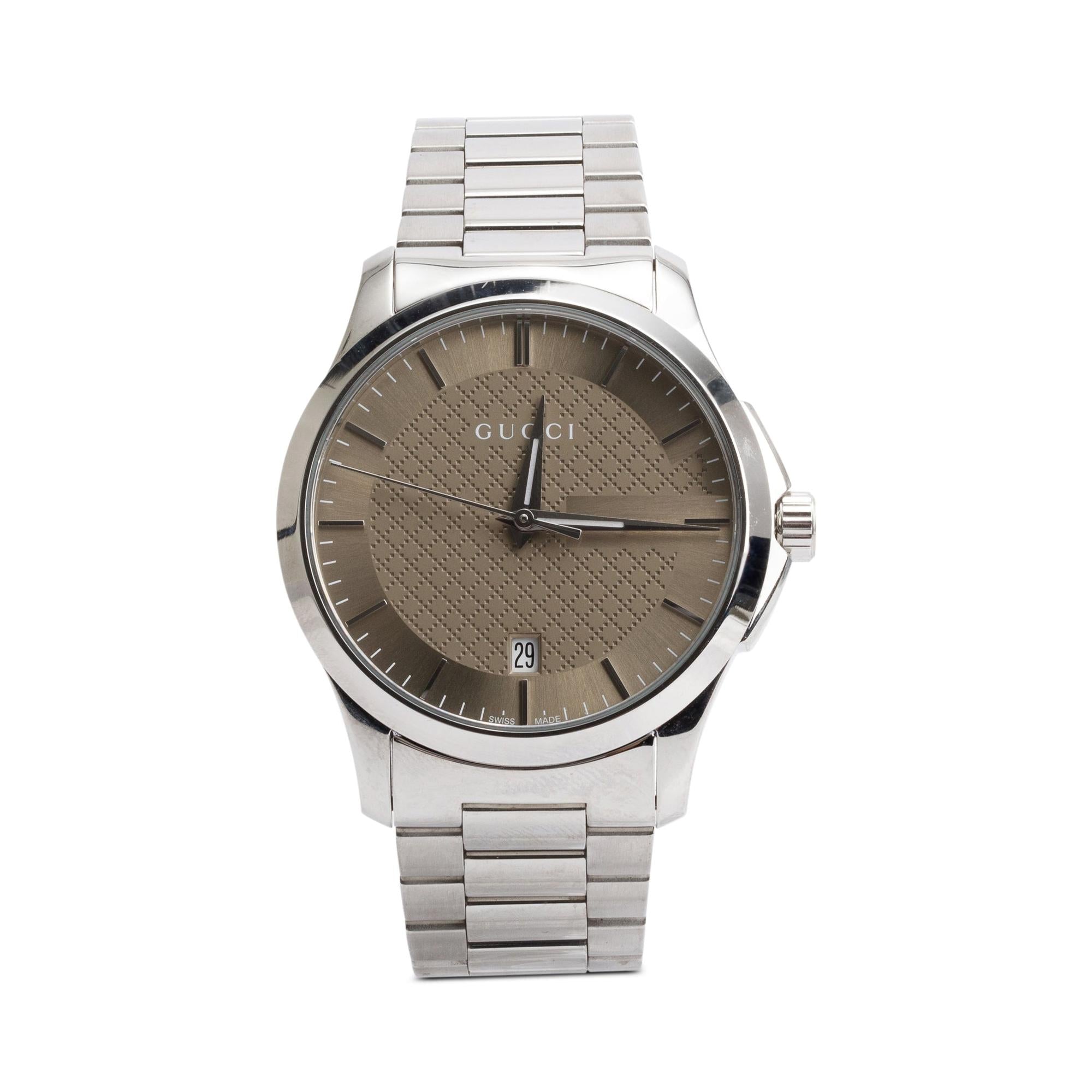 Gucci Stainless Steel G-Timeless 38 MM Quartz Watch