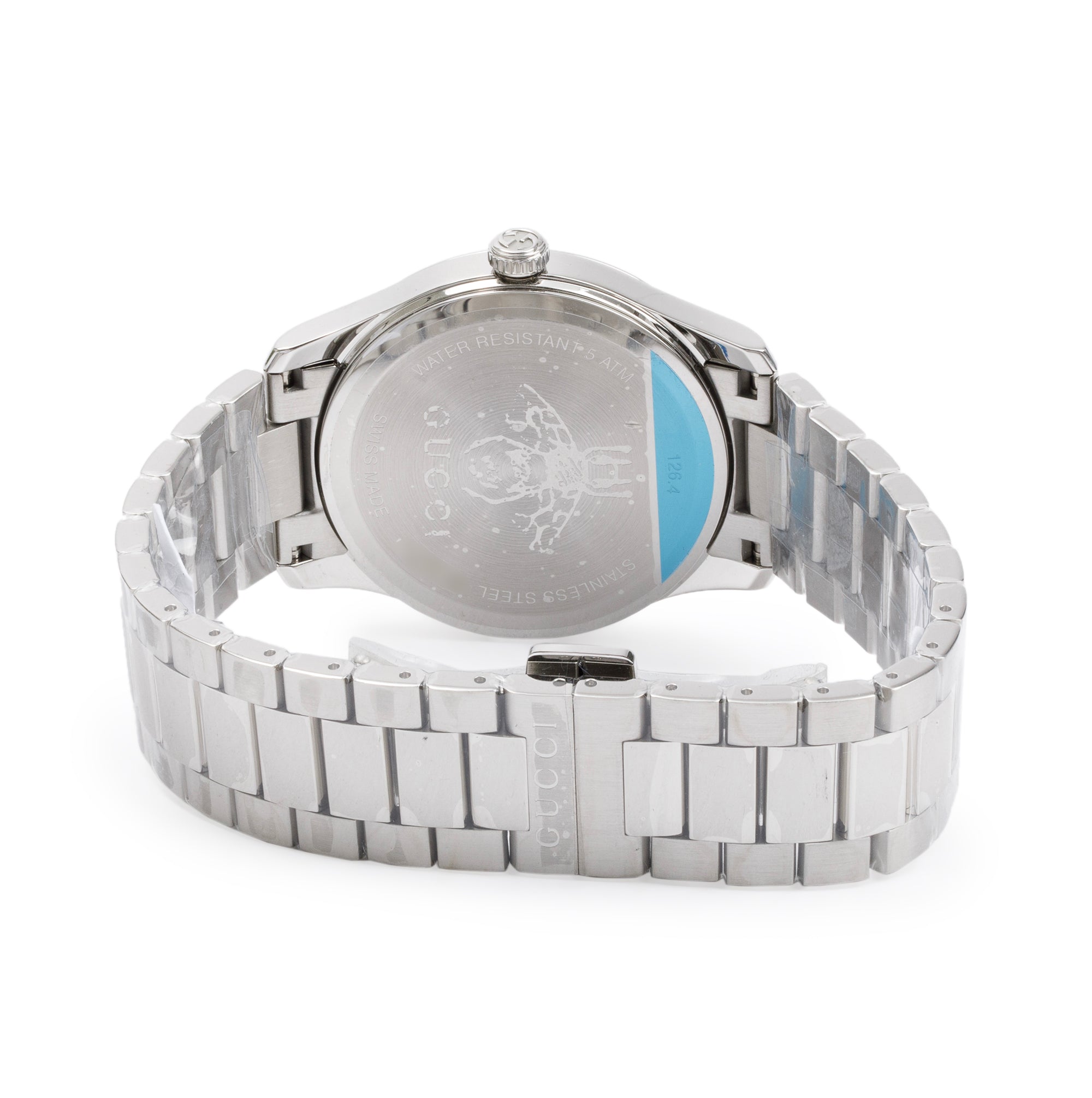 Gucci Stainless Steel G-Timeless 38 MM Watch w/ Box & Papers