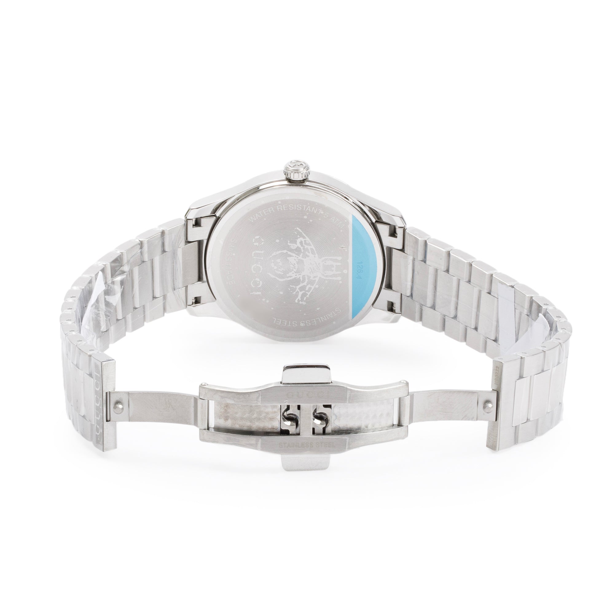 Gucci Stainless Steel G-Timeless 38 MM Watch w/ Box & Papers