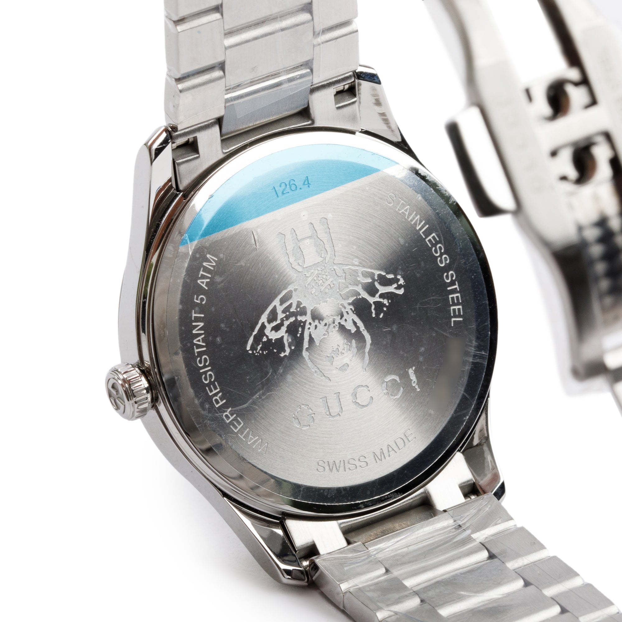 Gucci Stainless Steel G-Timeless 38 MM Watch w/ Box & Papers