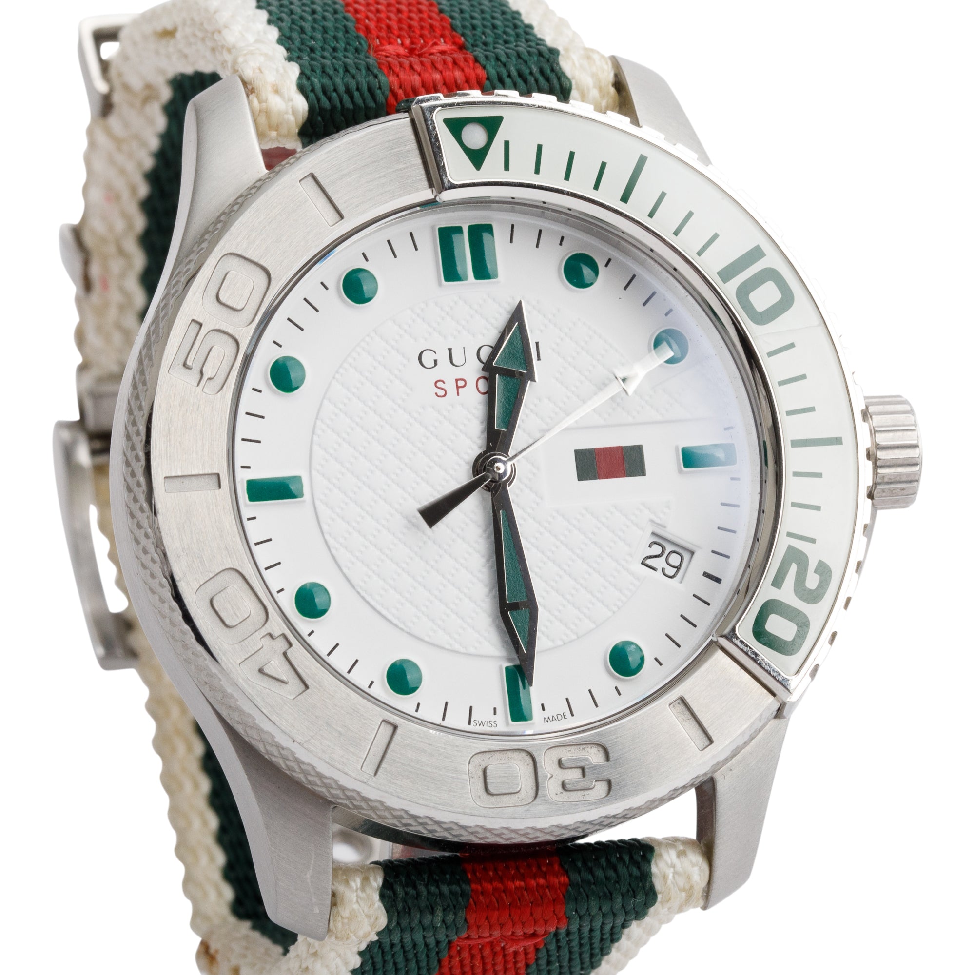 Gucci Stainless Steel G-Timeless Sport 44 MM Quartz Watch