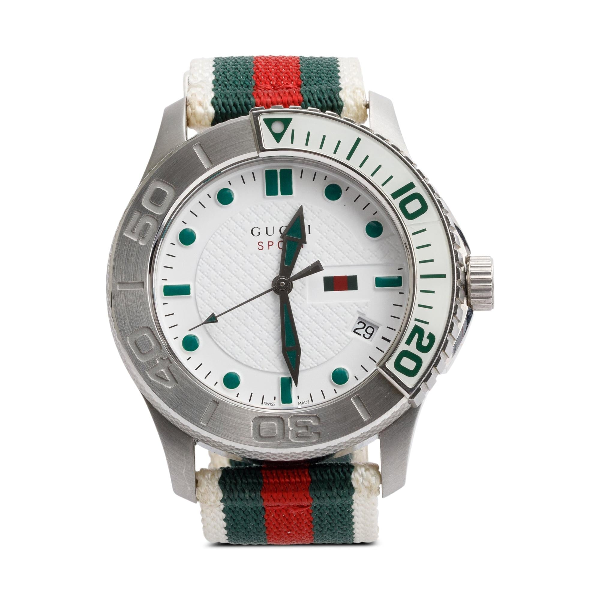 Gucci Stainless Steel G-Timeless Sport 44 MM Quartz Watch