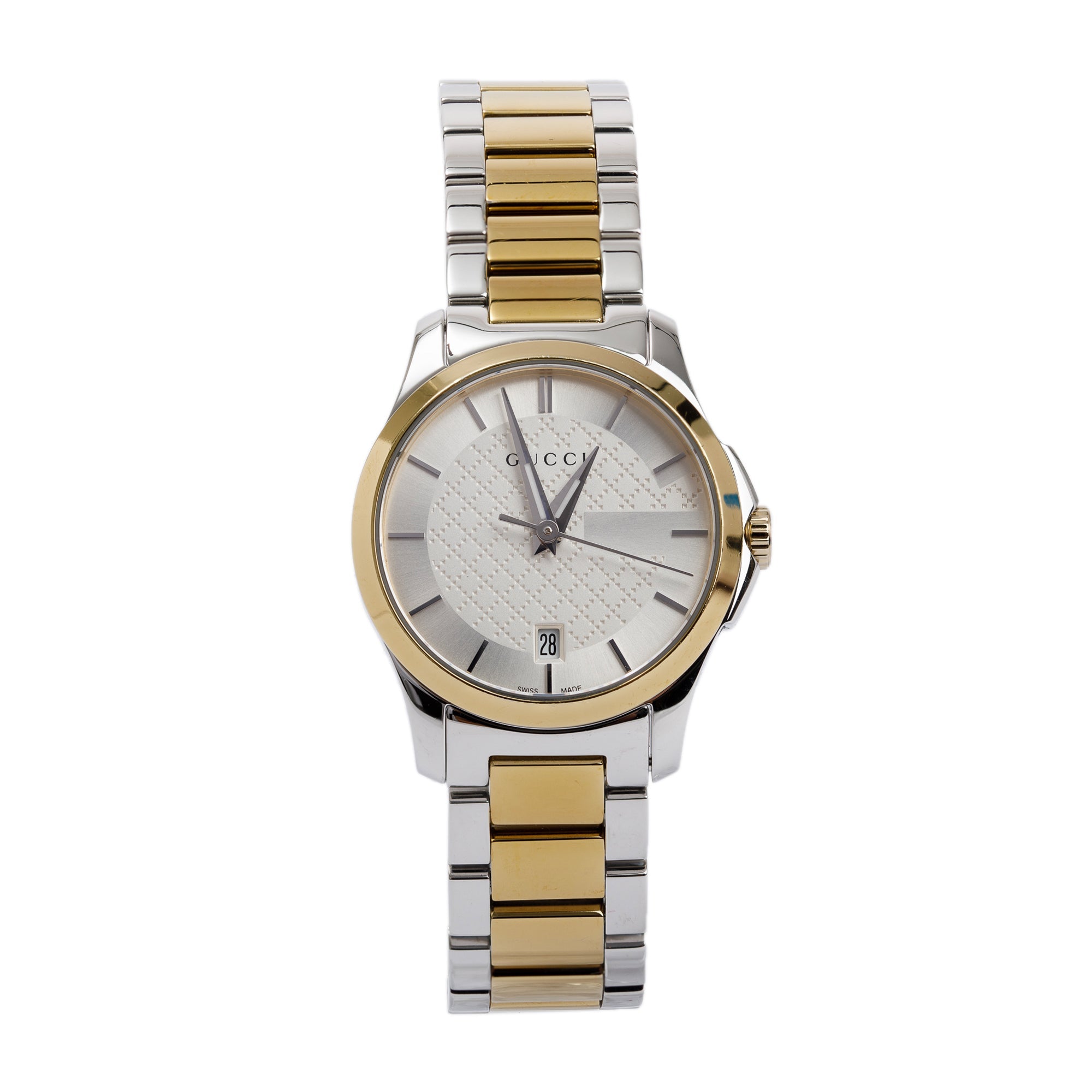 Gucci Stainless Steel & Gold Plated G-Timeless 28MM Watch w/ Box