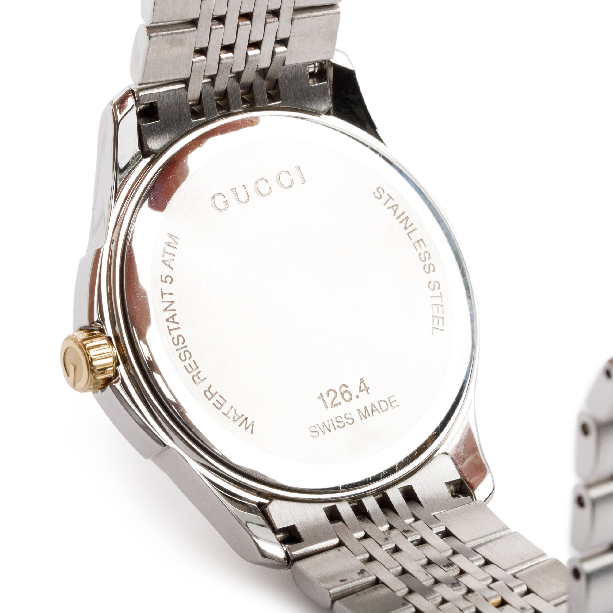 Gucci Stainless Steel & Gold Plated G-Timeless 38 MM Watch w/ Box & Papers