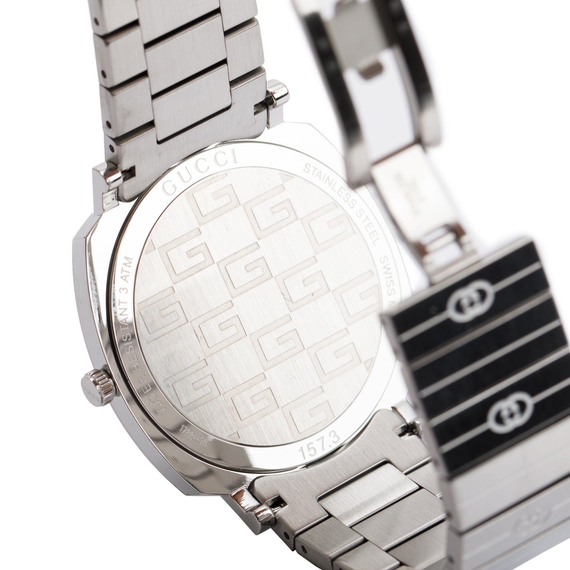 Gucci Stainless Steel Grip 38 MM Watch w/ Box & Papers