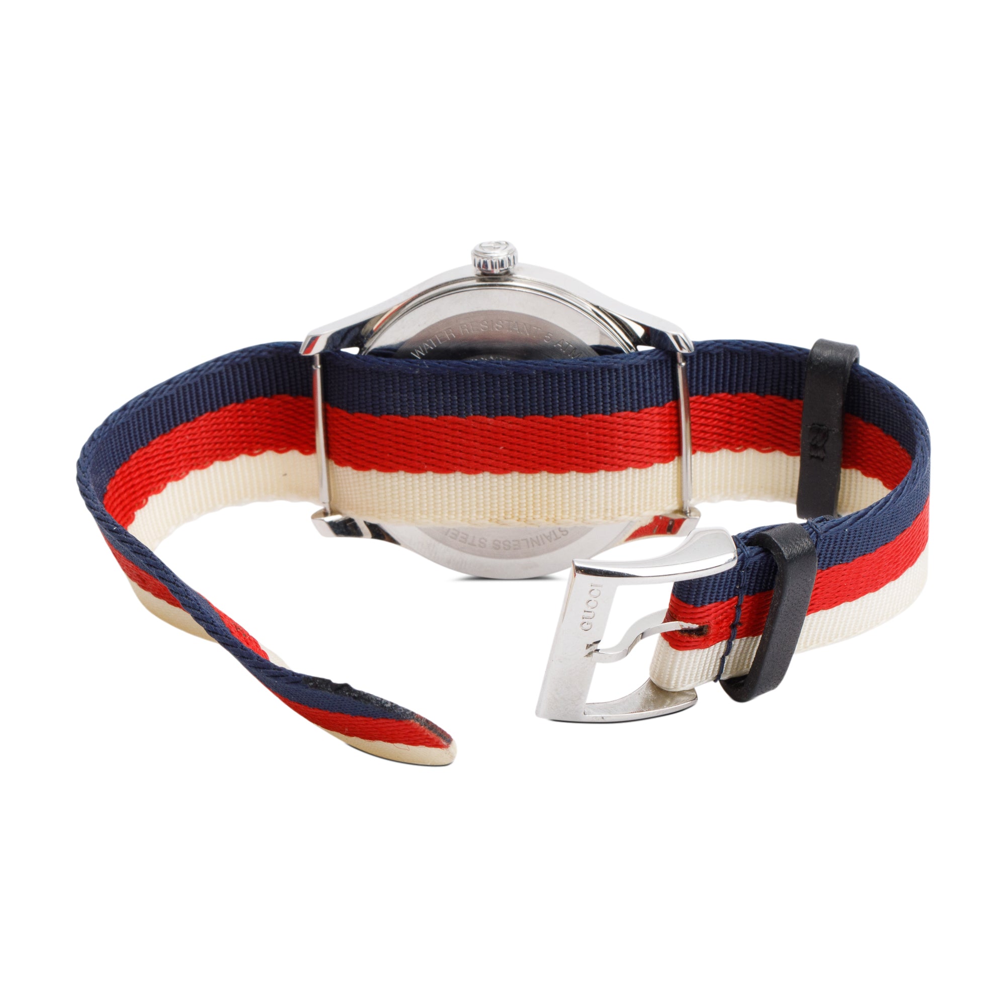 Gucci Stainless Steel Nylon Le Marche Des Merveilles Wolf 38 MM Quartz Watch