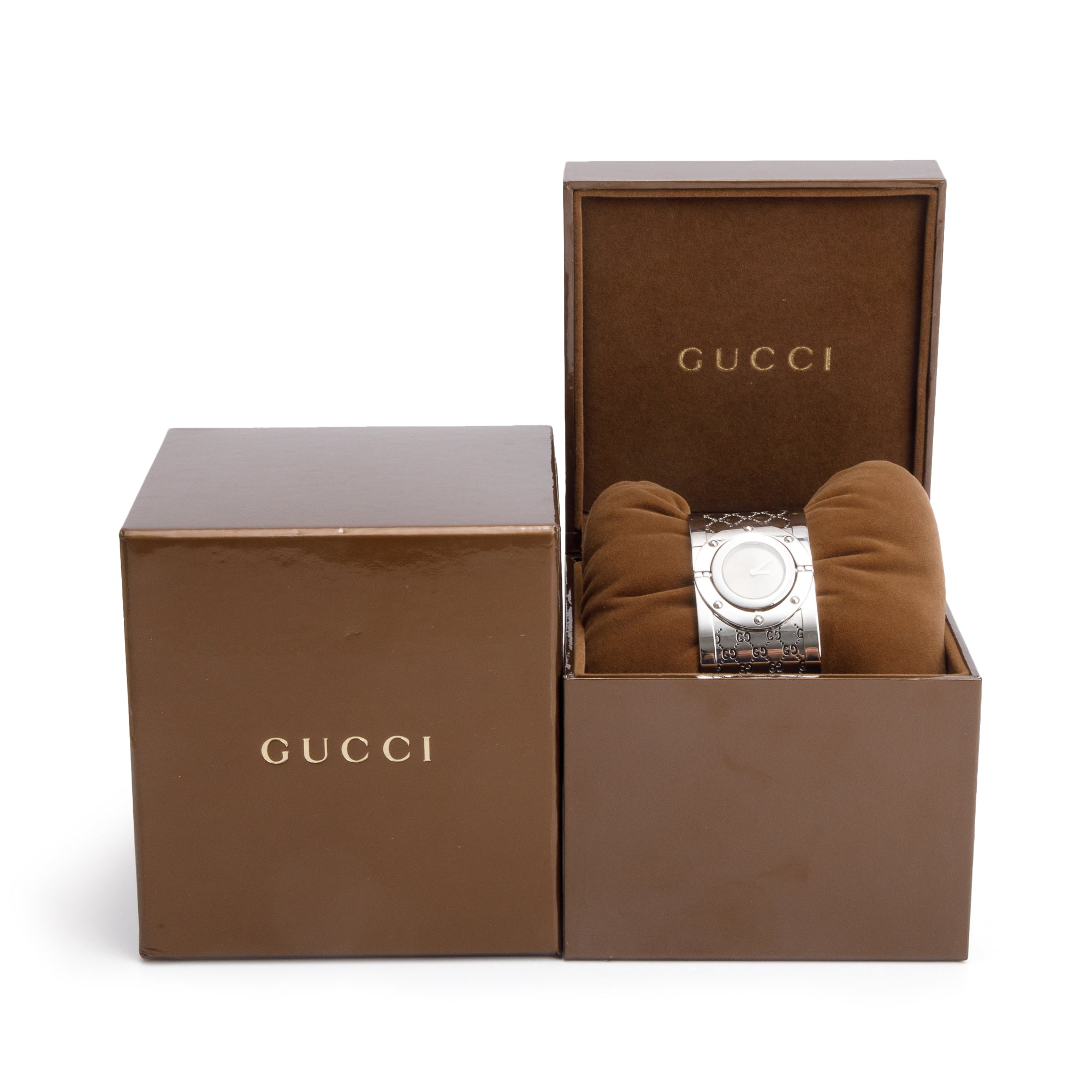 Gucci Stainless Steel Twirl Watch w/ Box & Papers