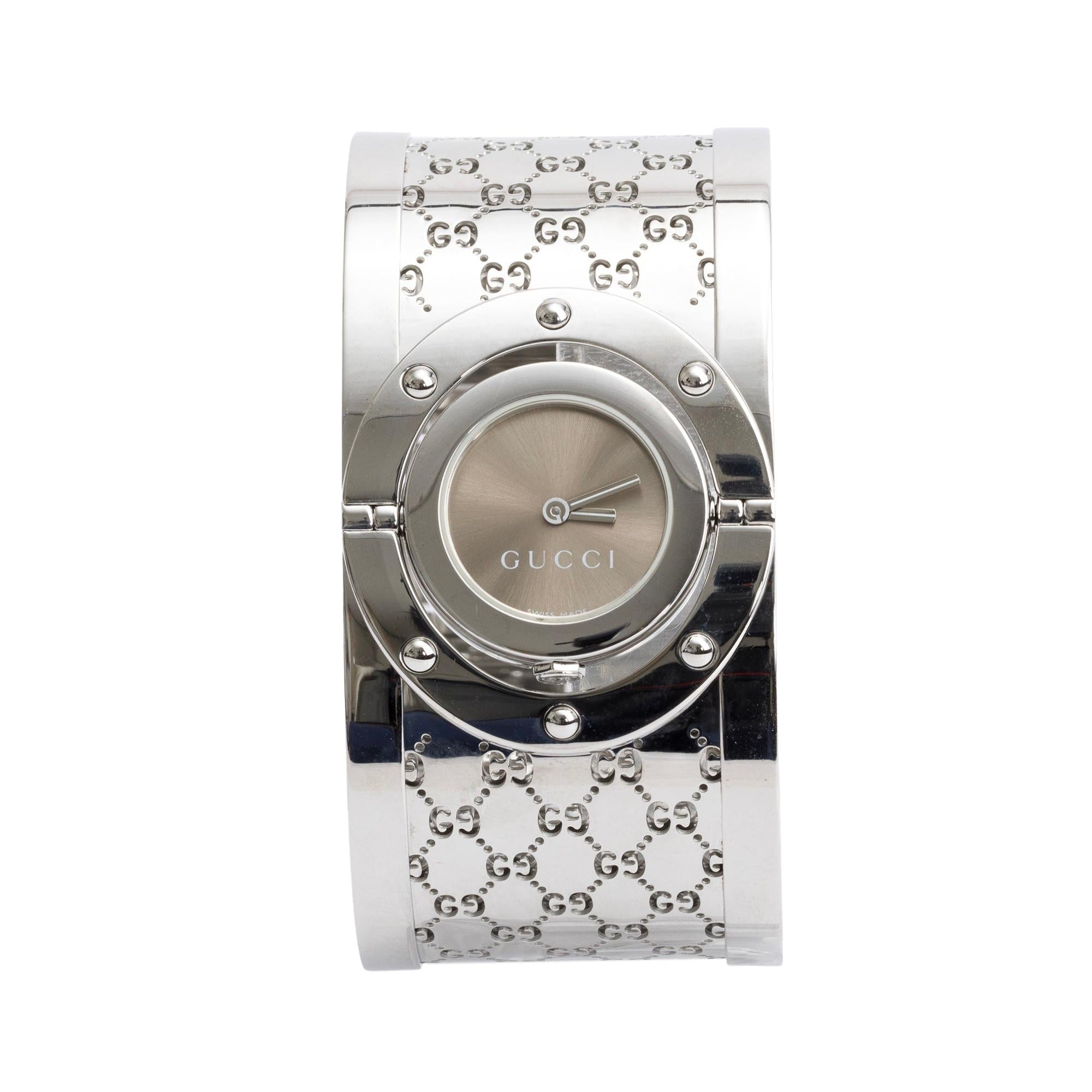 Gucci Stainless Steel Twirl Watch w/ Box & Papers