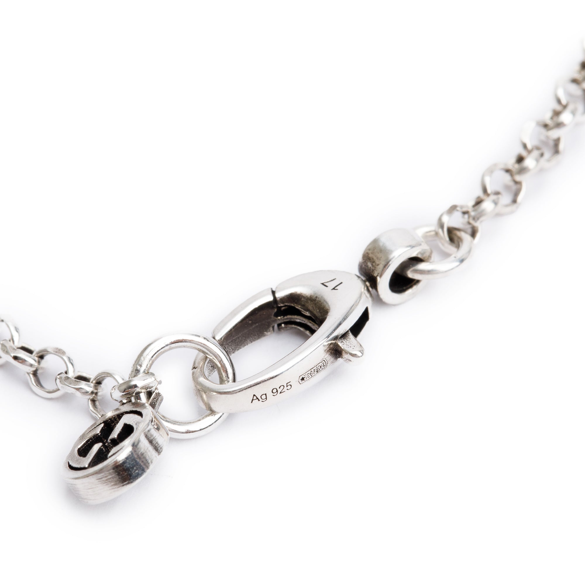 Gucci Sterling Silver GG Marmont Key Charm Bracelet