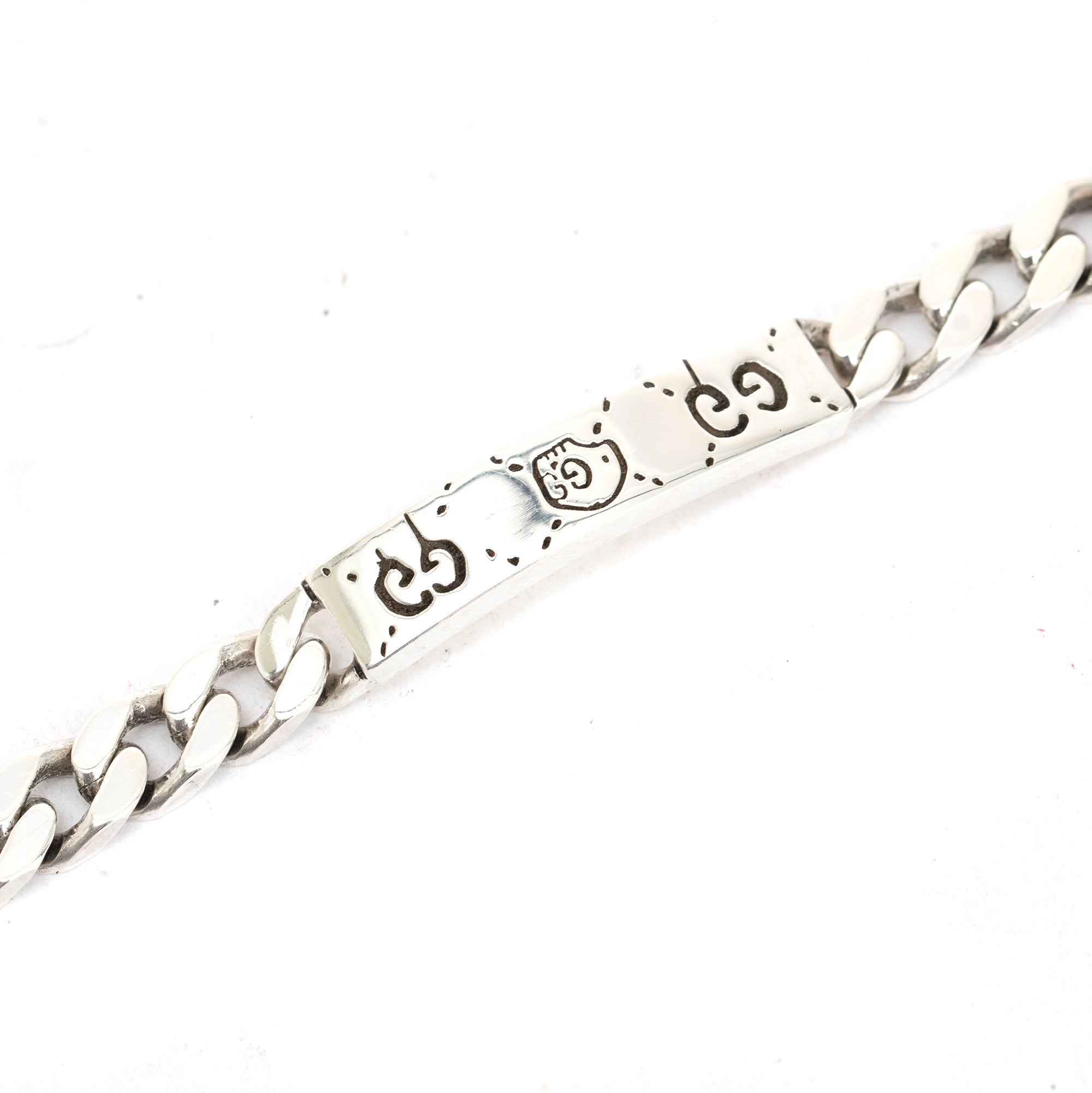 Gucci Sterling Silver Ghost Chain Bracelet