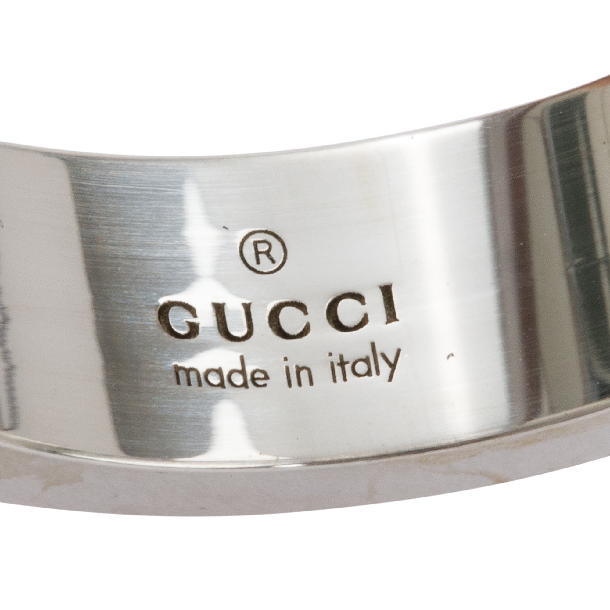 Gucci Sterling Silver Ghost Ring, Size 18 8