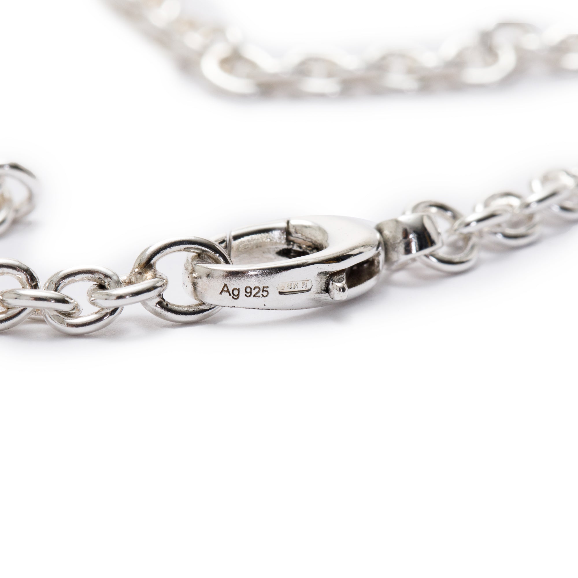 Gucci Sterling Silver Interlocking G Pendant Necklace