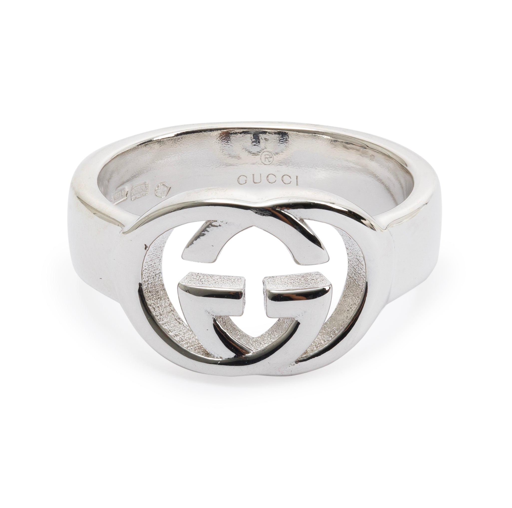 Gucci Sterling Silver Interlocking G Ring