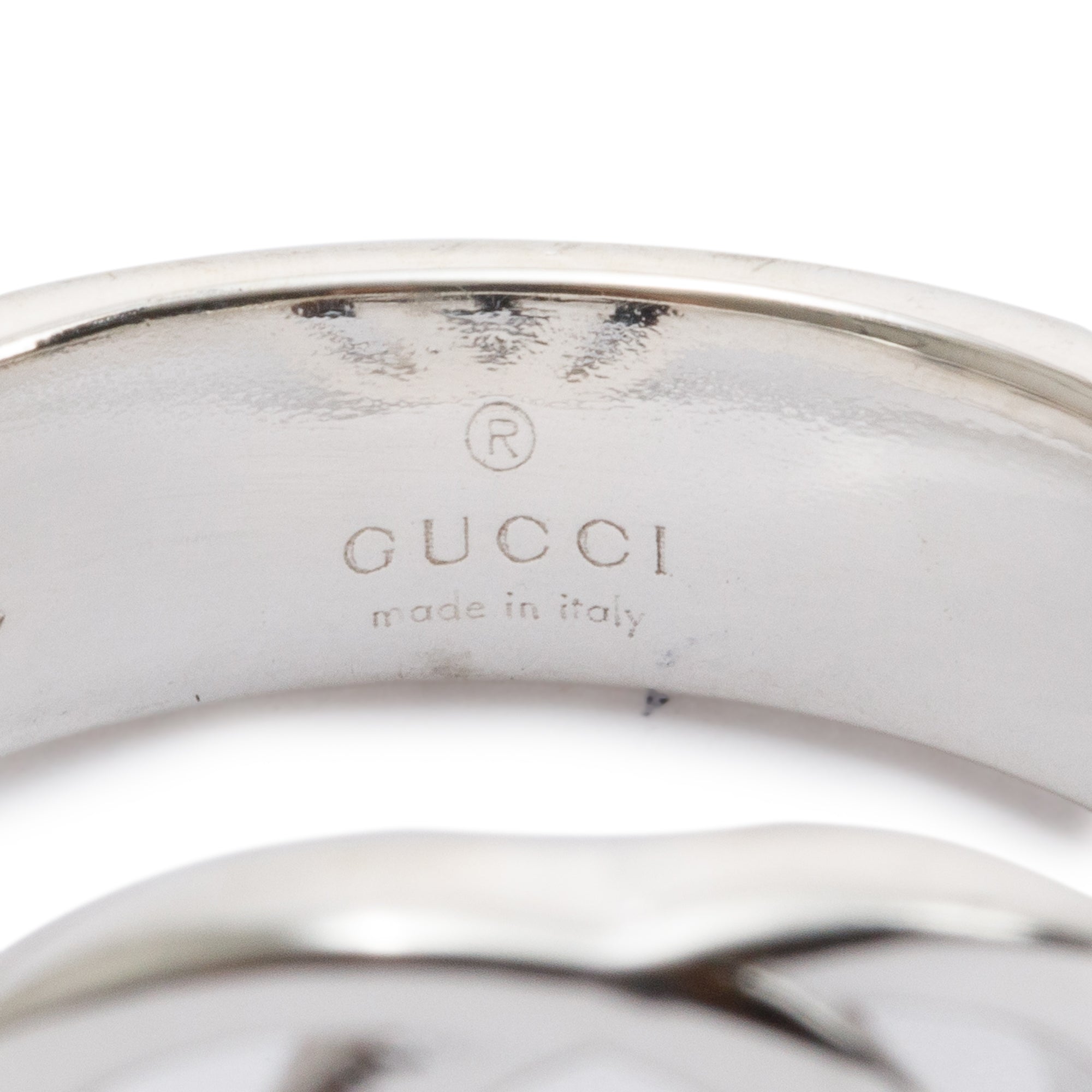Gucci Sterling Silver Interlocking G Ring