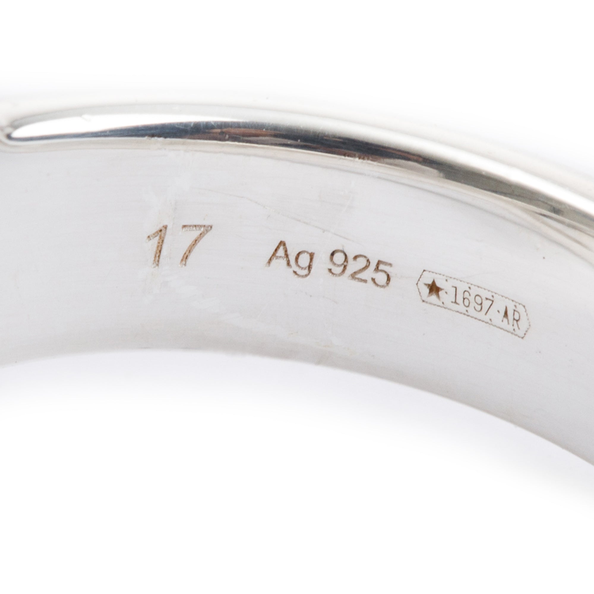 Gucci Sterling Silver Interlocking G Ring, Size 8