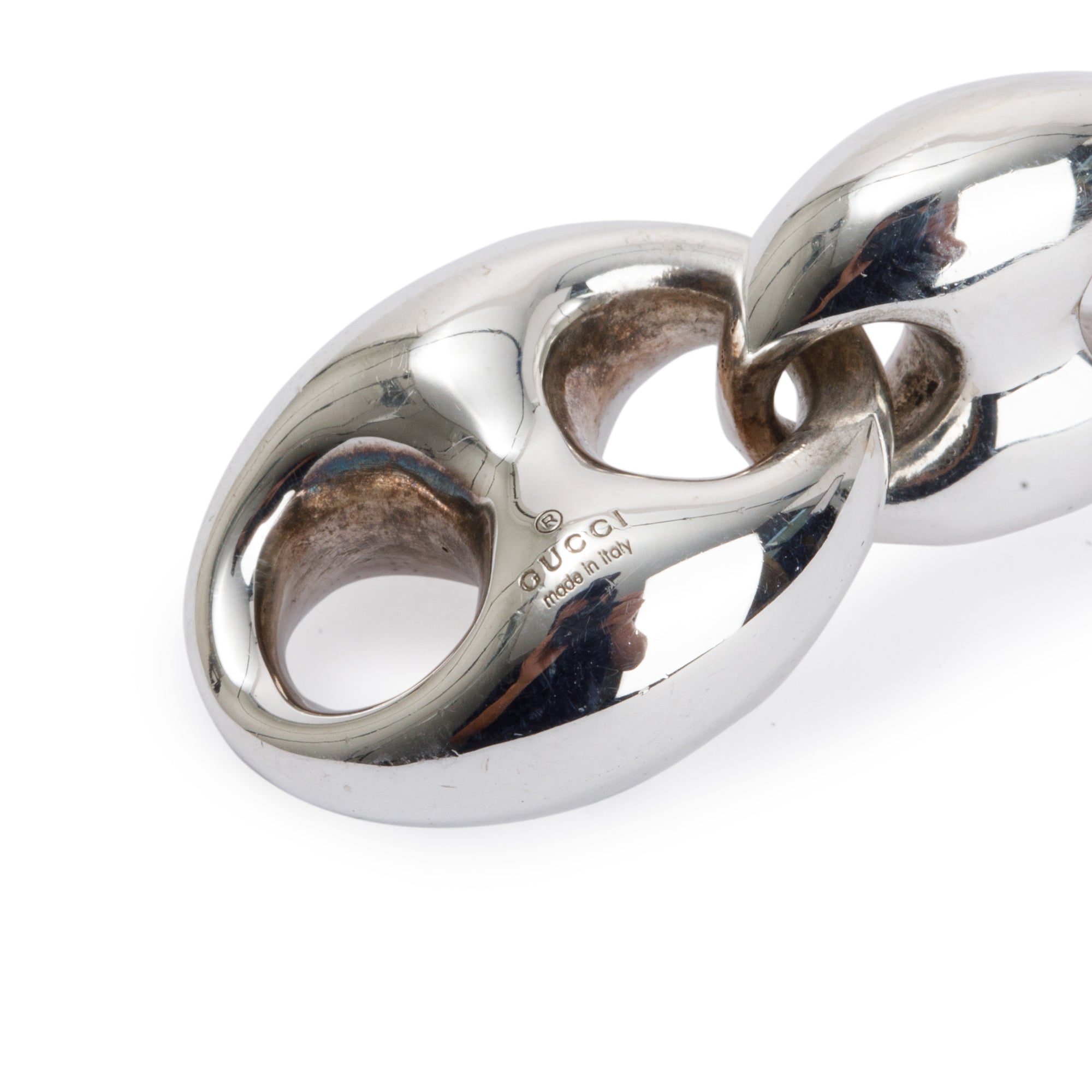 Gucci Sterling Silver Marina Drop Earrings