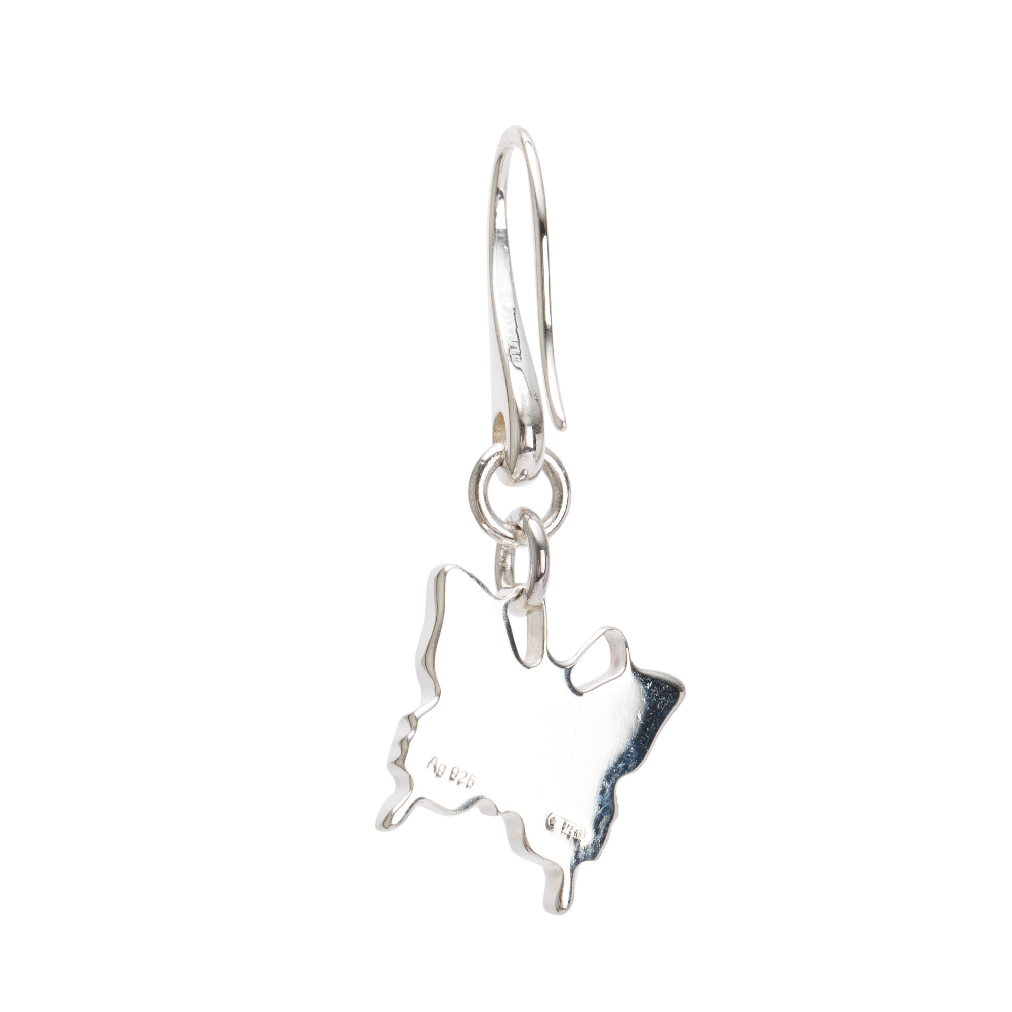 Gucci Sterling Silver Trademark Butterfly Drop Earrings