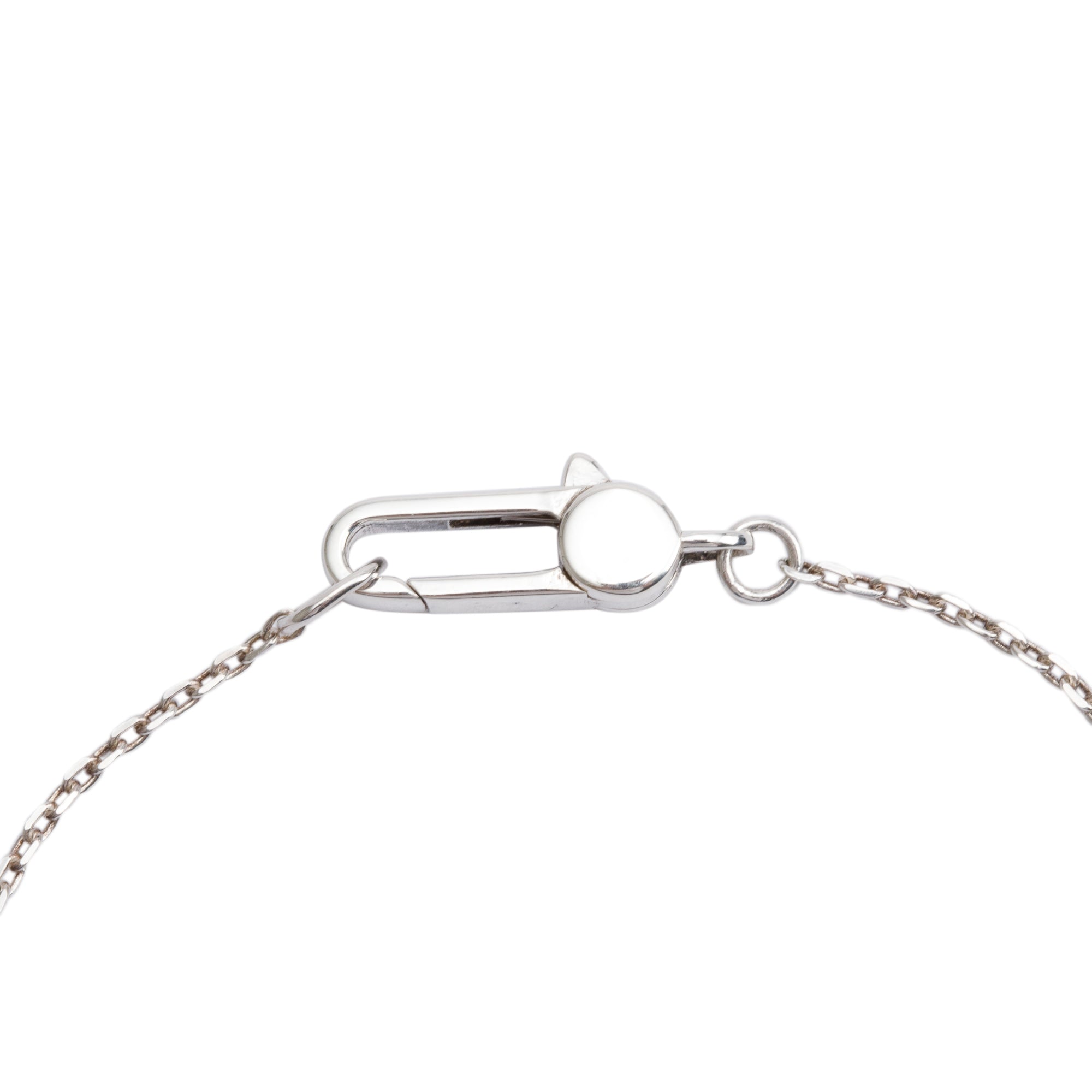 Gucci Sterling Silver Trademark Heart Bracelet