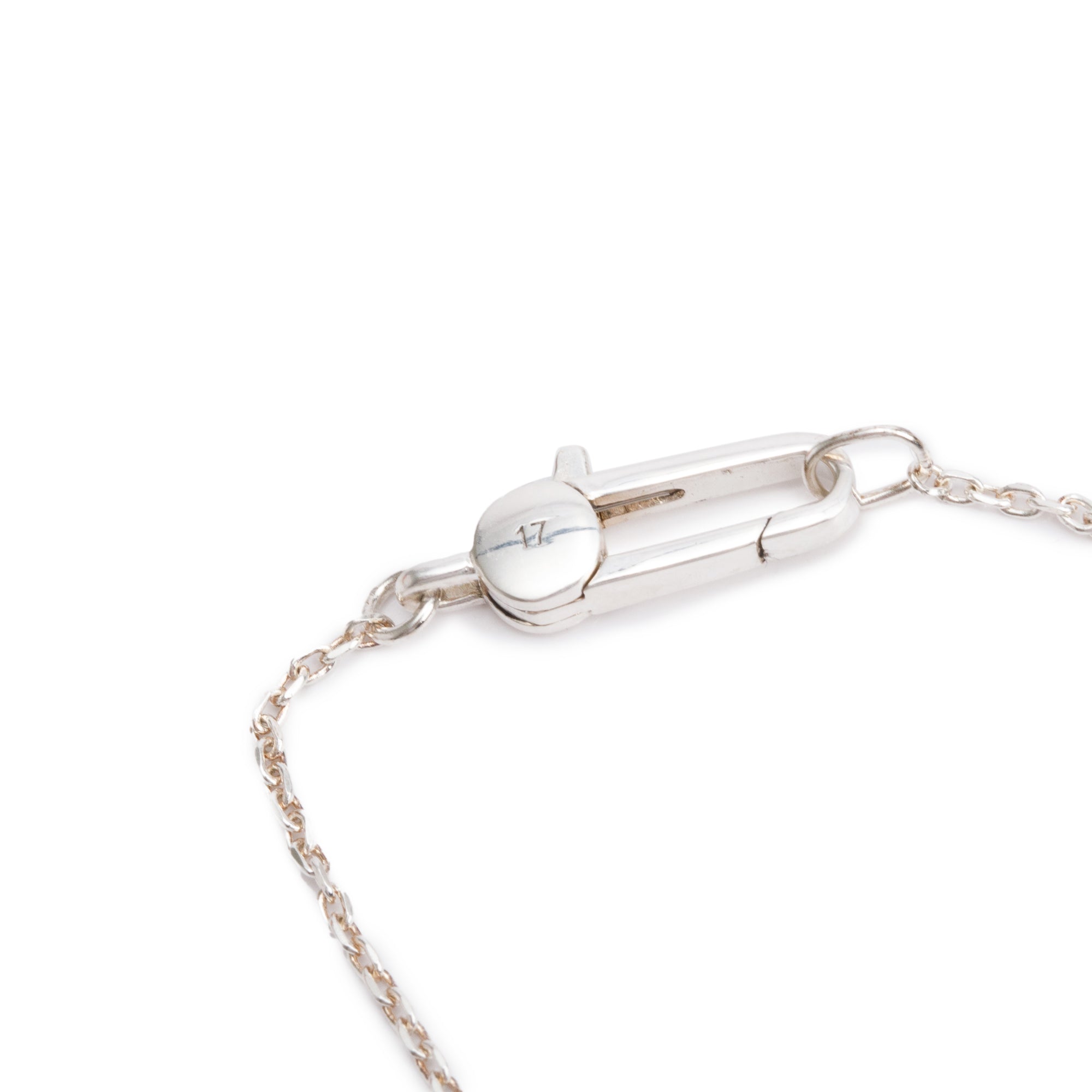 Gucci Sterling Silver Trademark Heart Bracelet