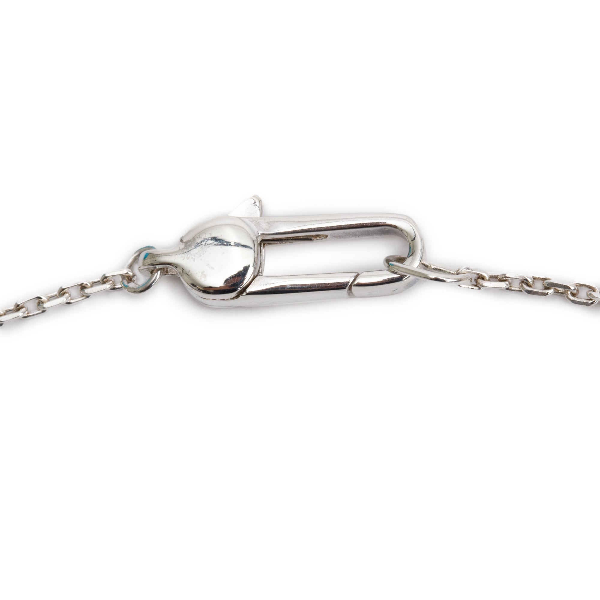 Gucci Sterling Silver Trademark Heart Pendant Necklace