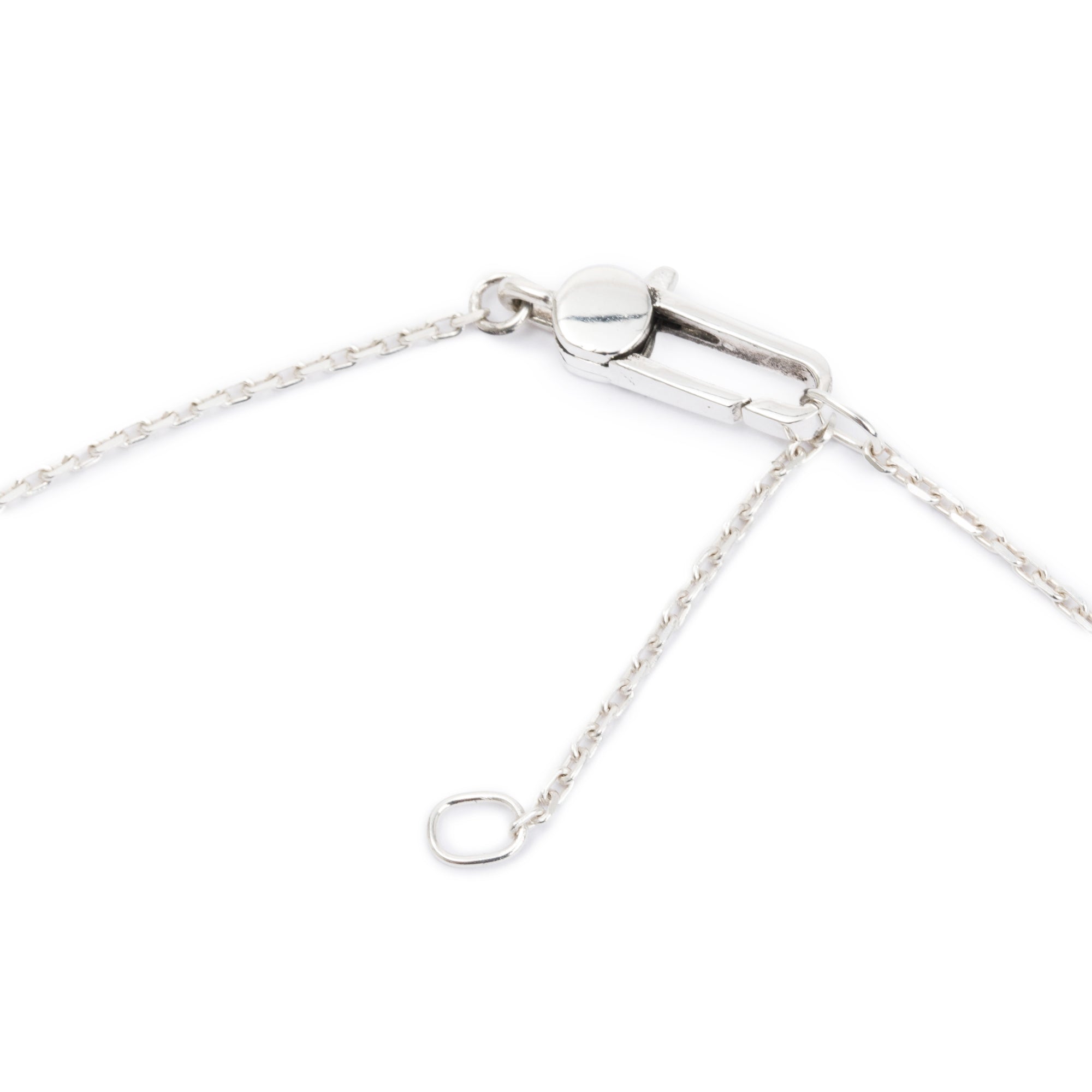 Gucci Sterling Silver Trademark Heart Pendant Necklace