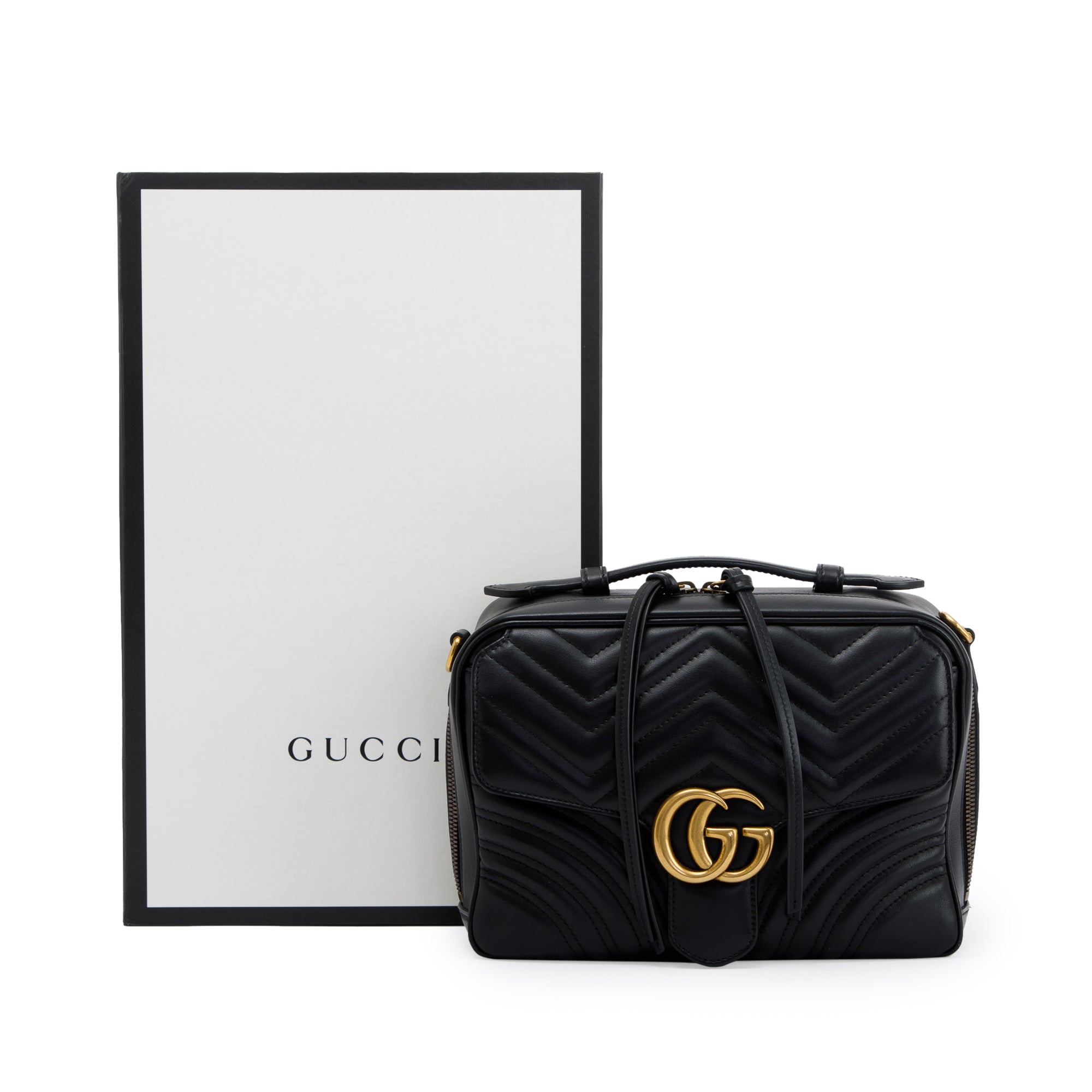 Gucci Sylvie Web GG Marmont Small Shoulder Bag w/ Box