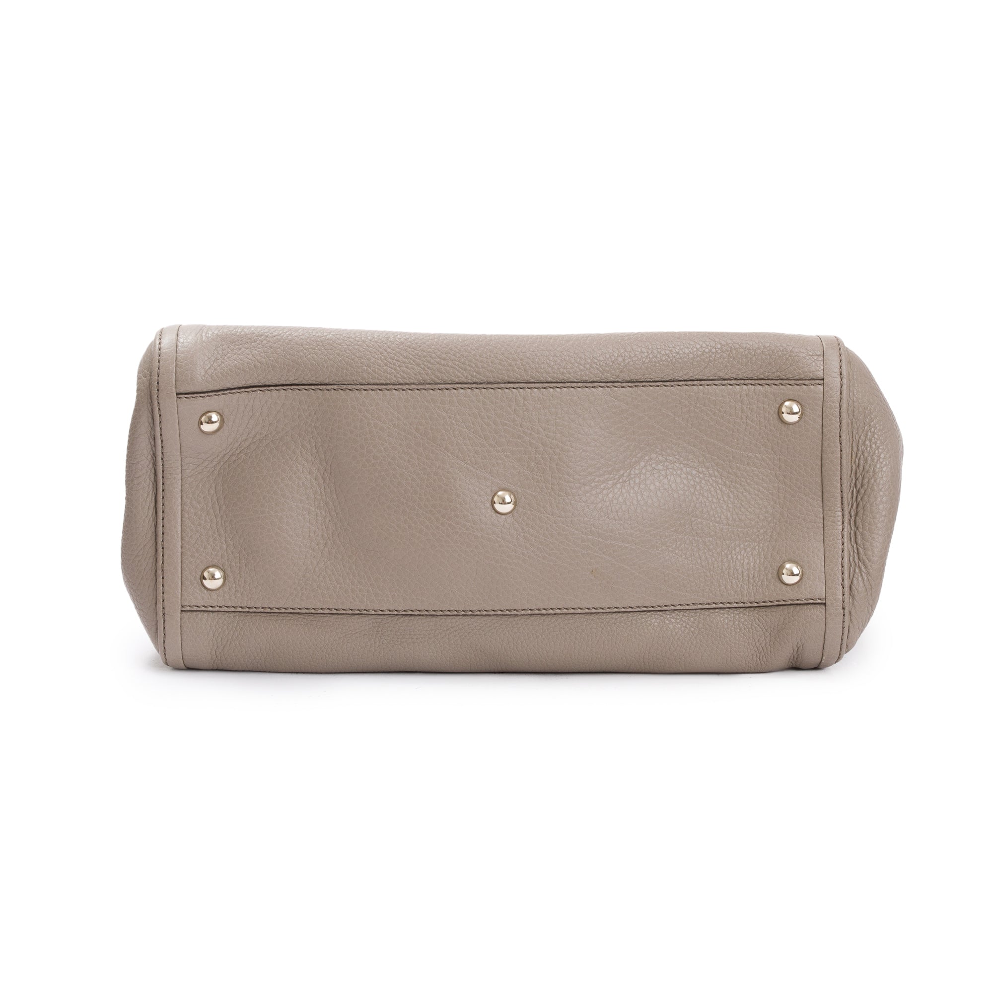 Gucci Taupe Pebbled Calfskin Leather Medium Soho Tote