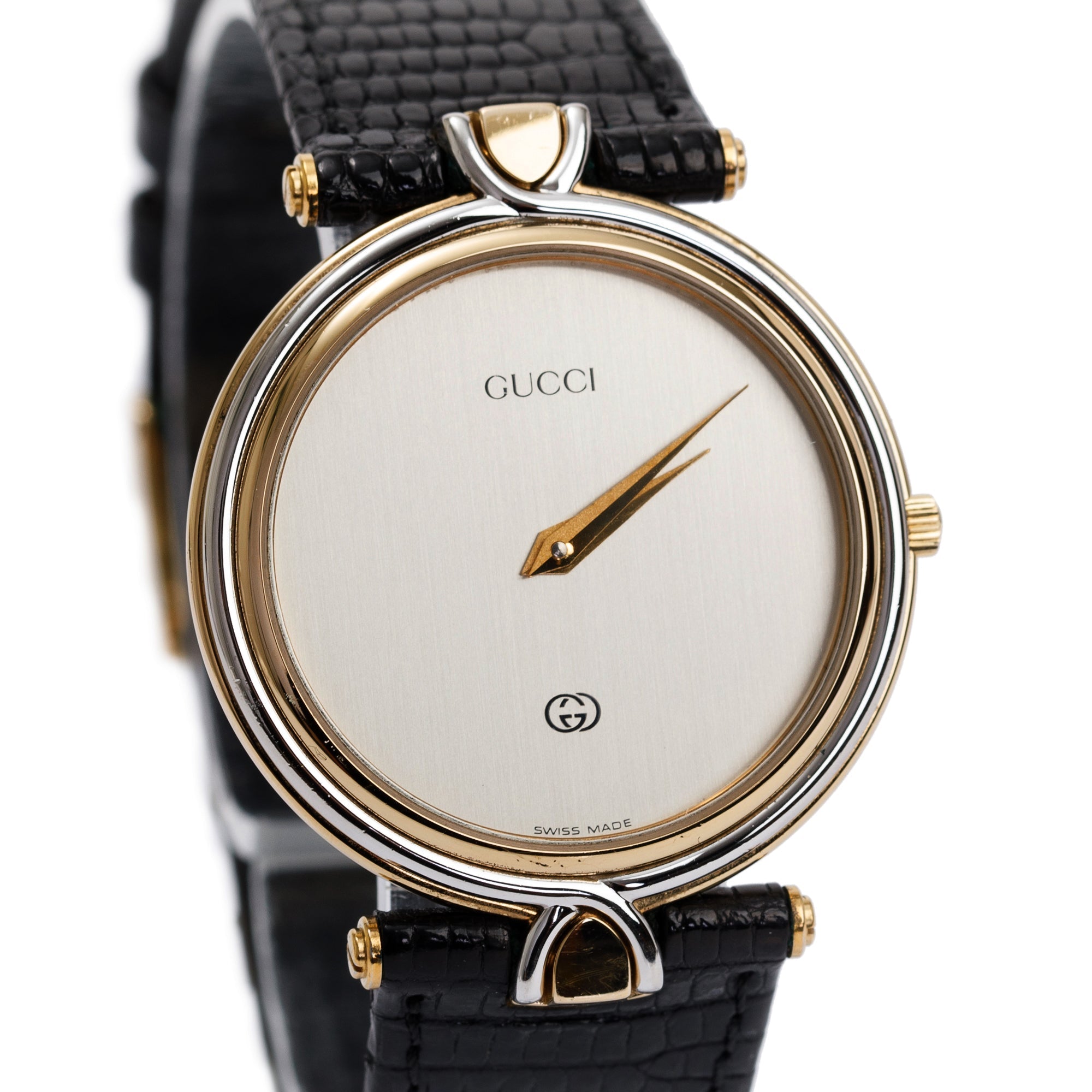 Gucci Two-Tone Gold Plated Stainless Steel 4500 Series Diamantissima 32MM Watch