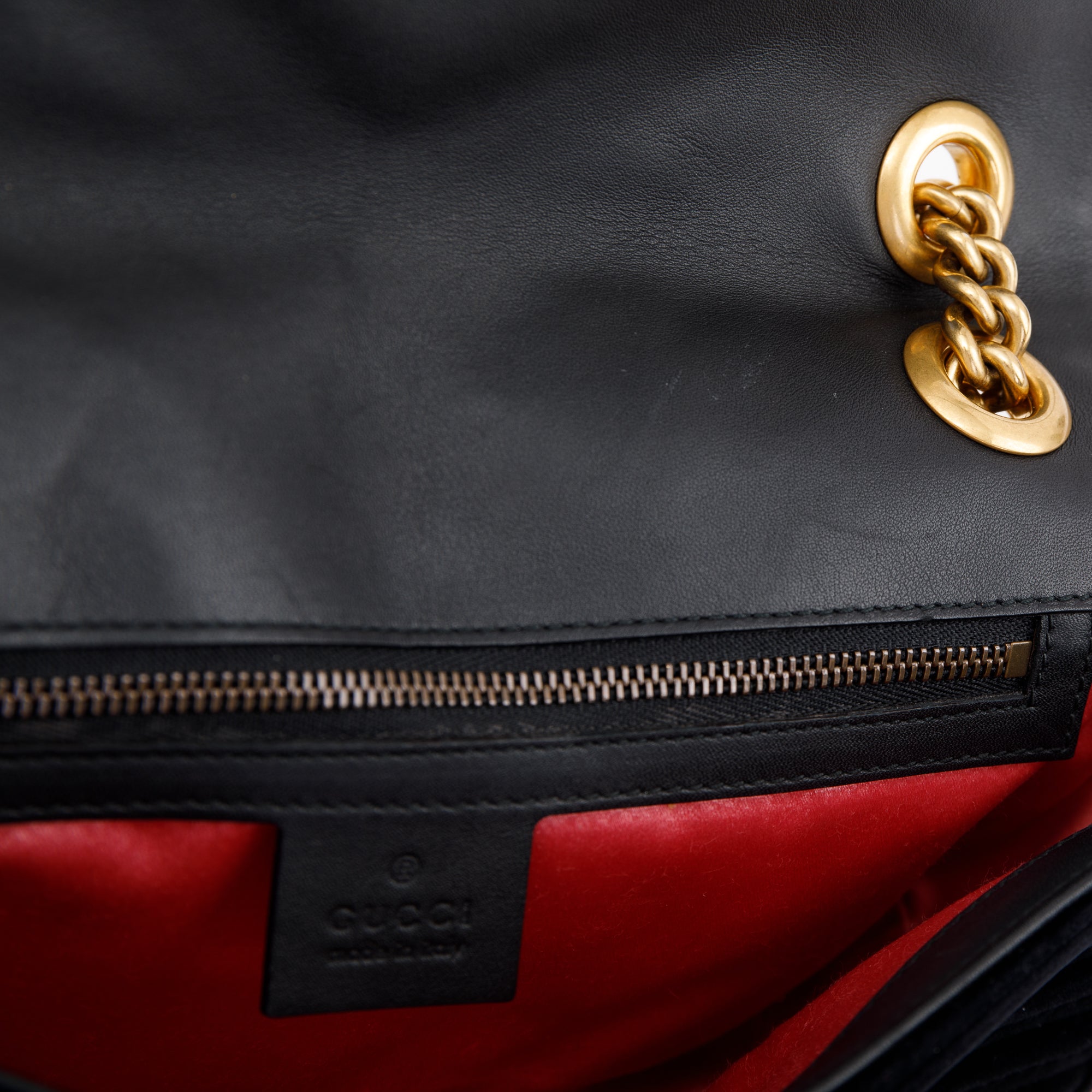 Gucci Velvet Matelasse GG Marmont Small Shoulder Bag