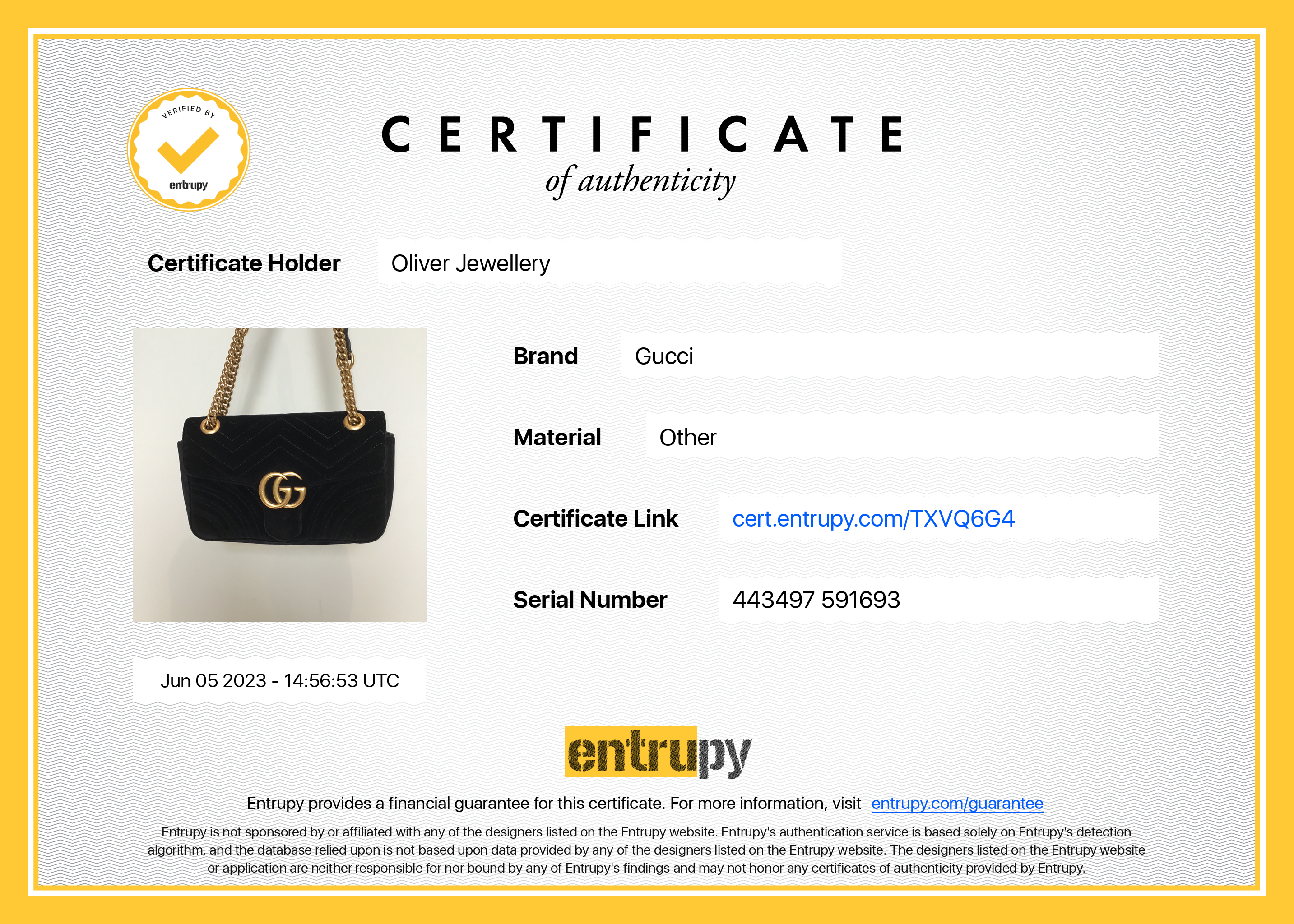 Gucci Velvet Matelasse GG Marmont Small Shoulder Bag