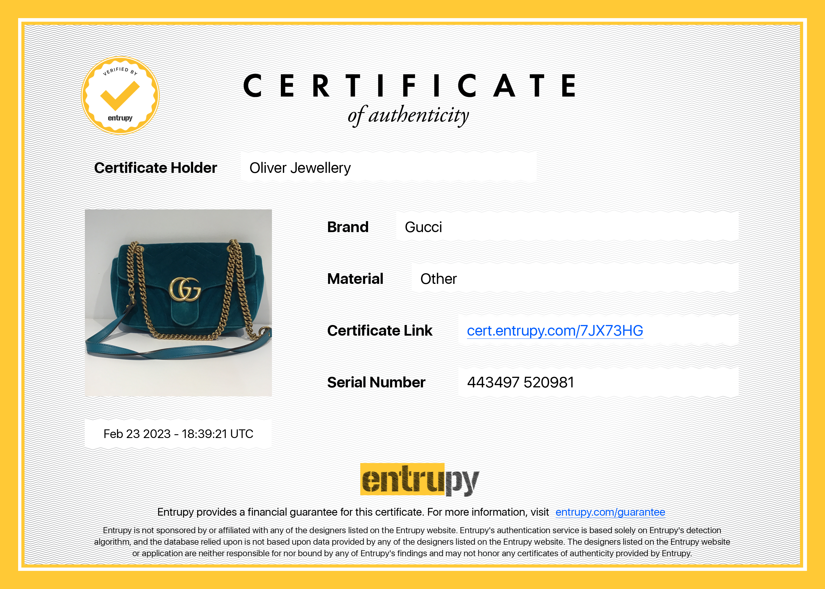 Gucci Velvet Matelasse GG Marmont Small Shoulder Bag