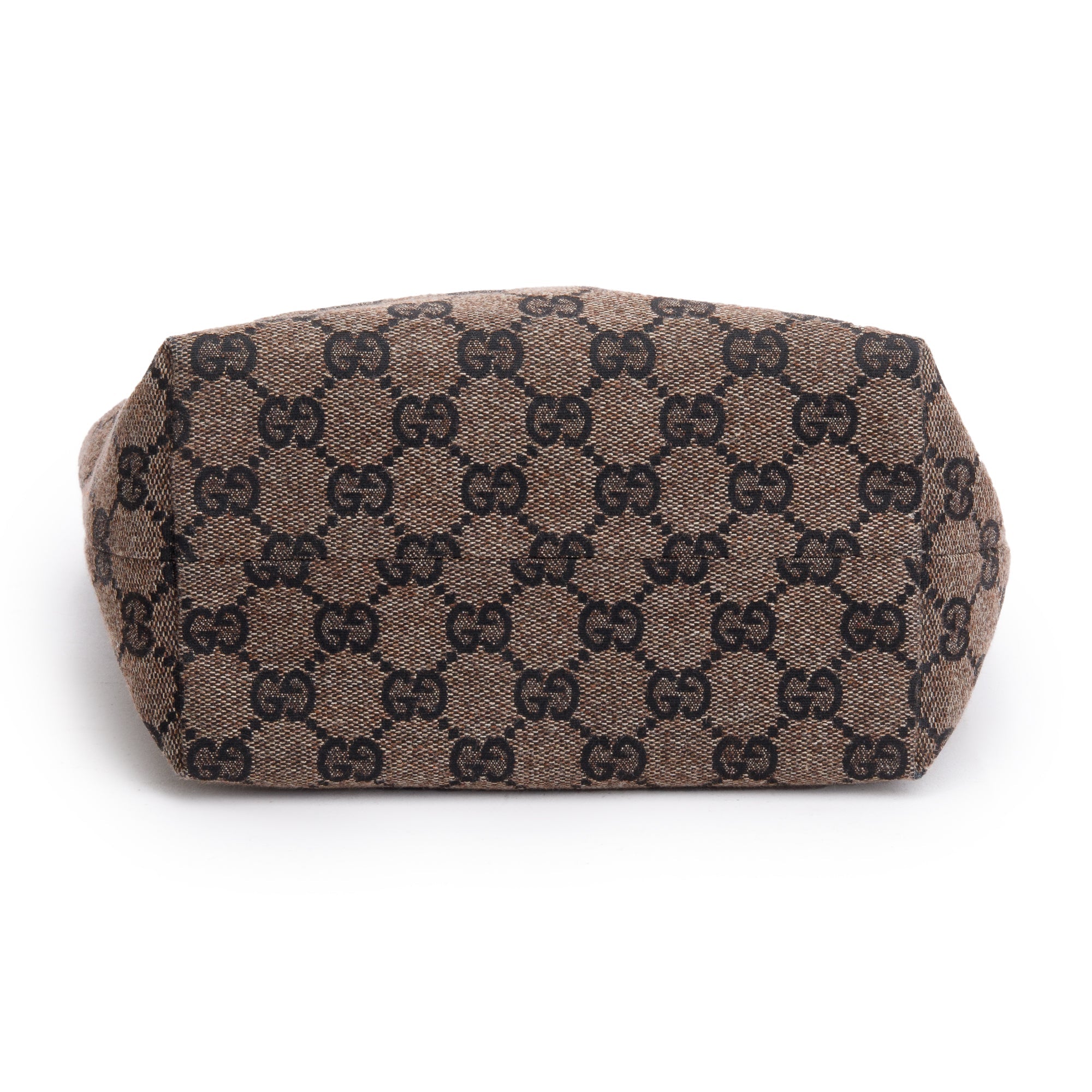 Gucci Vintage Brown GG Canvas Small Tote