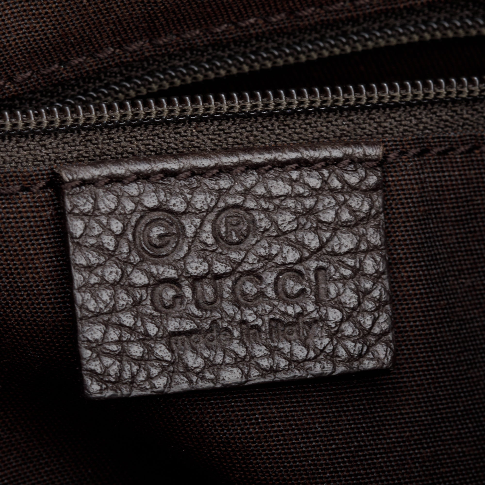 Gucci Vintage Brown GG Canvas Small Tote