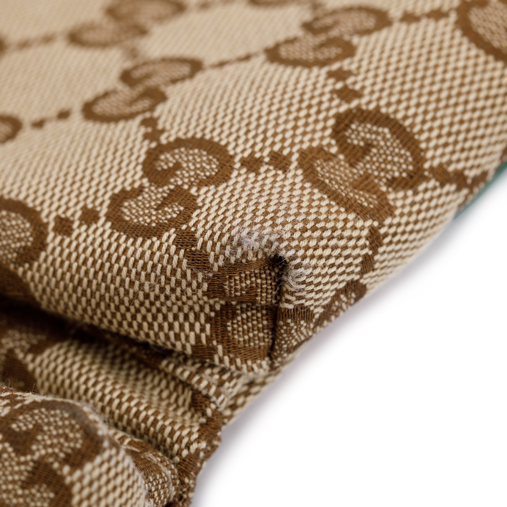 Gucci Vintage GG Canvas Double Pocket Belt Bag