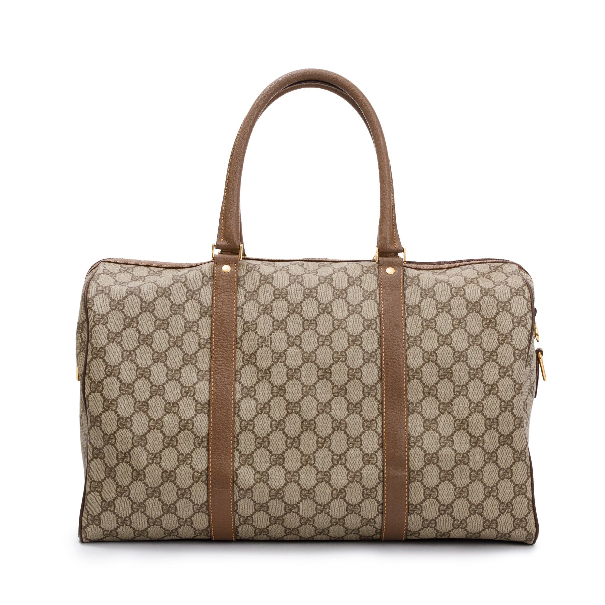 Gucci Vintage GG Supreme Interlocking G Duffle Bag w/ Strap