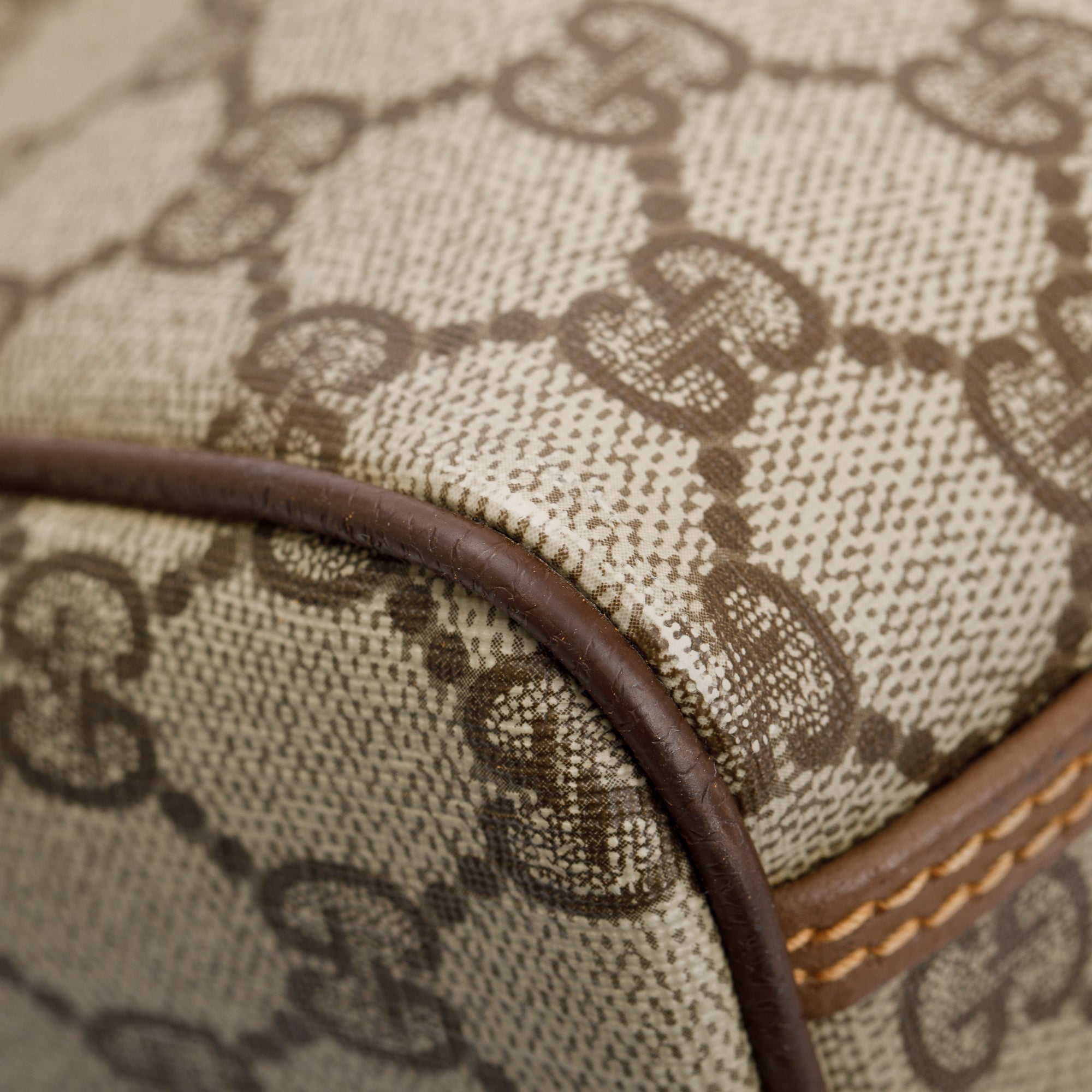 Gucci Vintage GG Supreme Interlocking G Duffle Bag w/ Strap